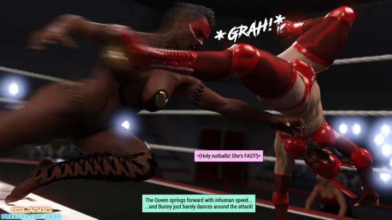 The F.U.T.A. - Season 01, Match 03 - Bunny Markes vs Queen Cobra porn comic picture 10