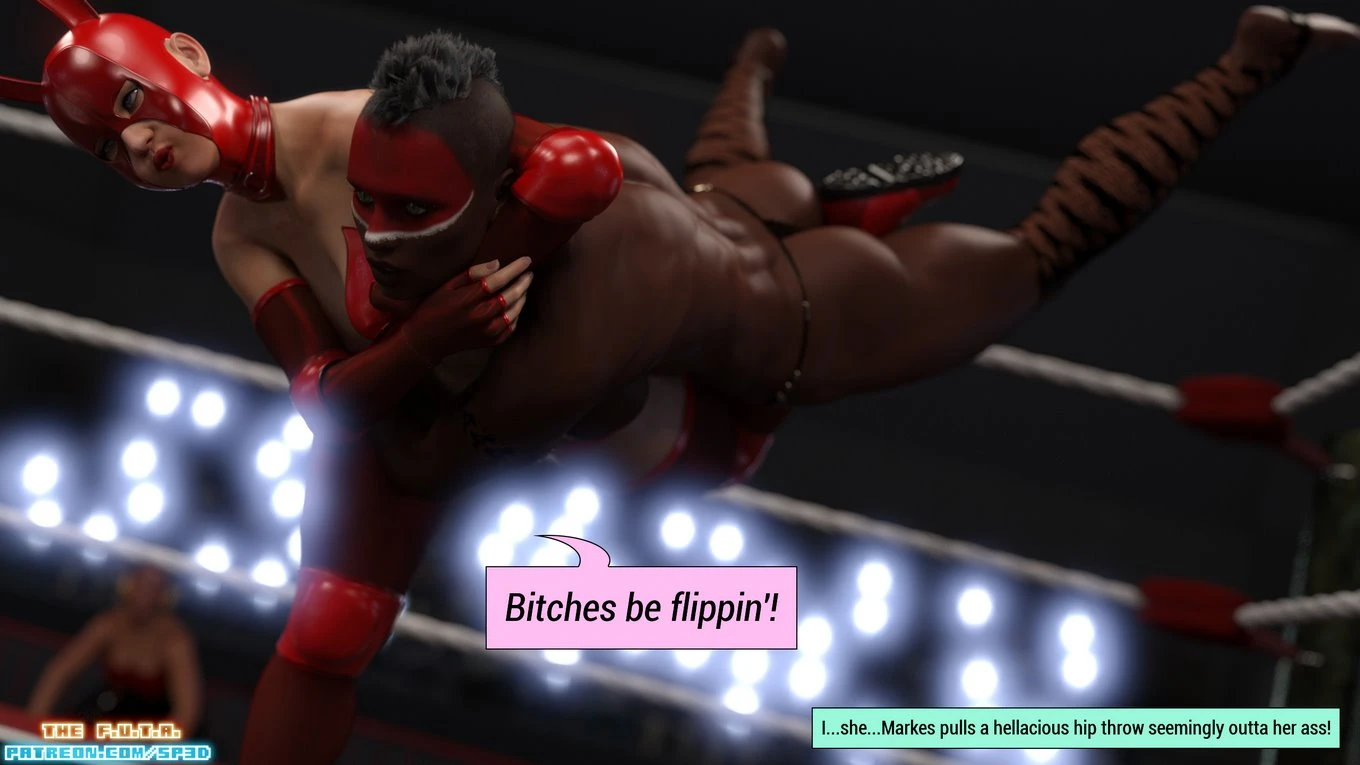 The F.U.T.A. - Season 01, Match 03 - Bunny Markes vs Queen Cobra porn comic picture 8