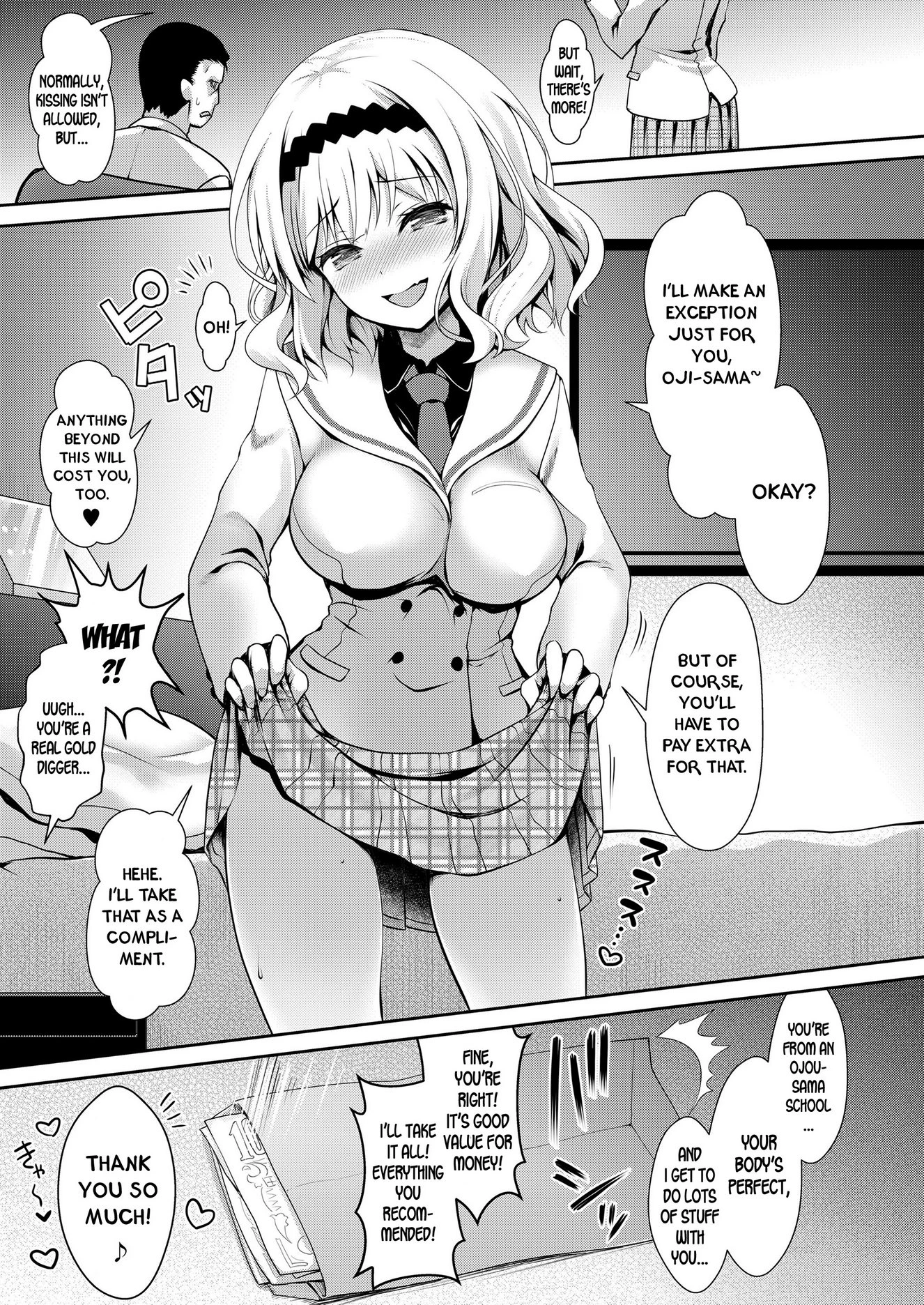 The Famous School’s Ojousama JK’s Overpriced Premium Escort Services porn comic picture 5