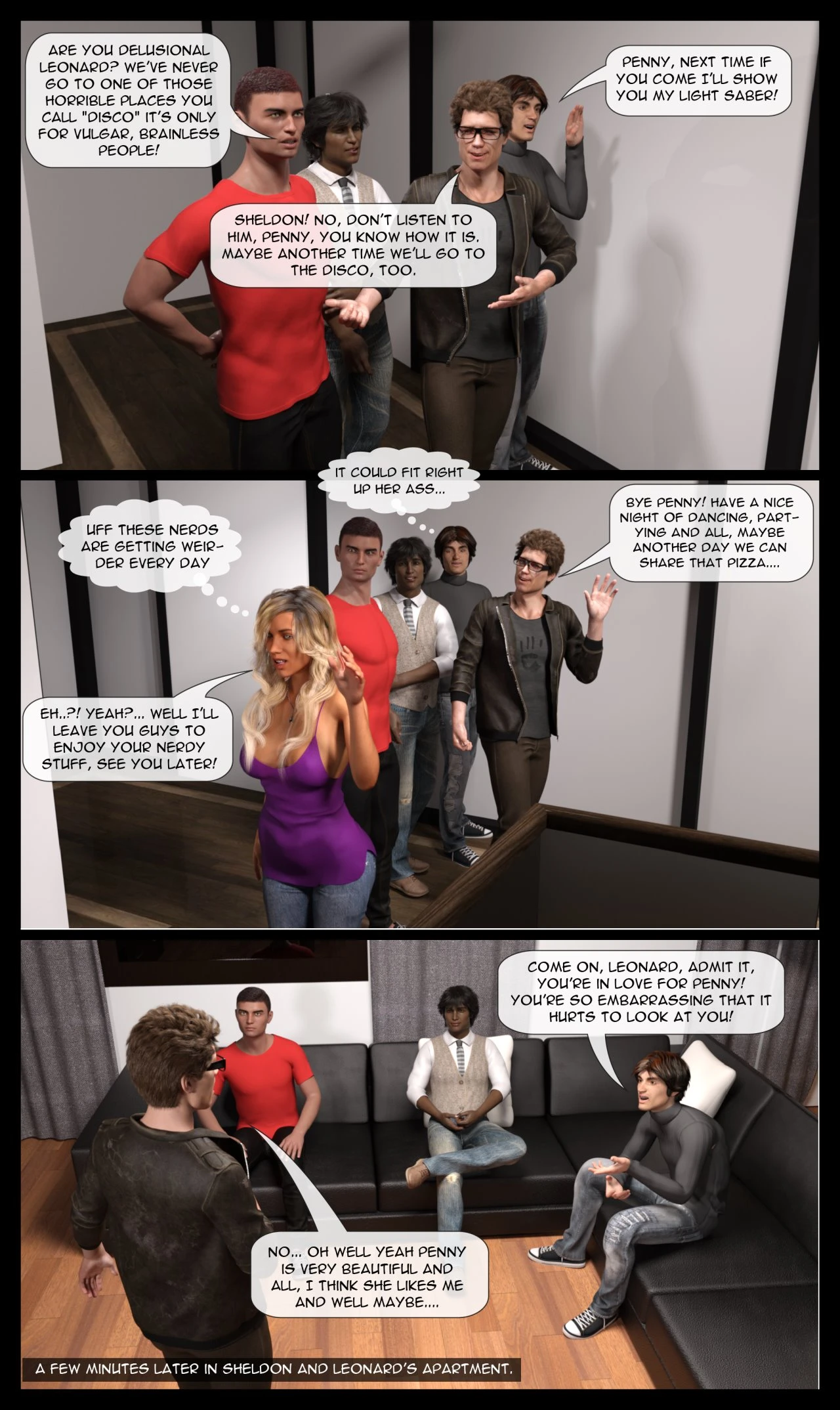 The Gang Bang Theory - Penny´s Rape -Volume 1 porn comic picture 6