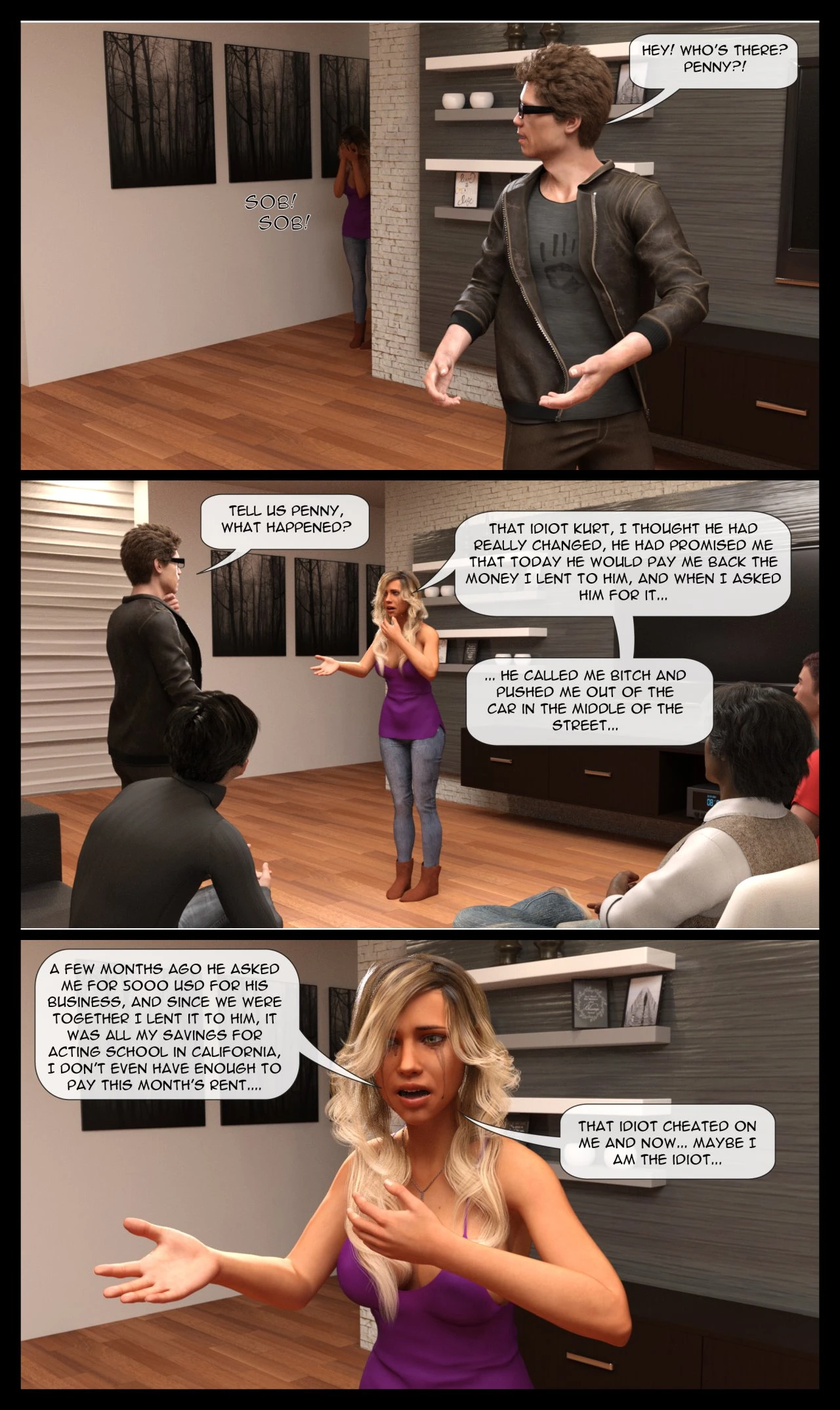 The Gang Bang Theory - Penny´s Rape -Volume 1 porn comic picture 9