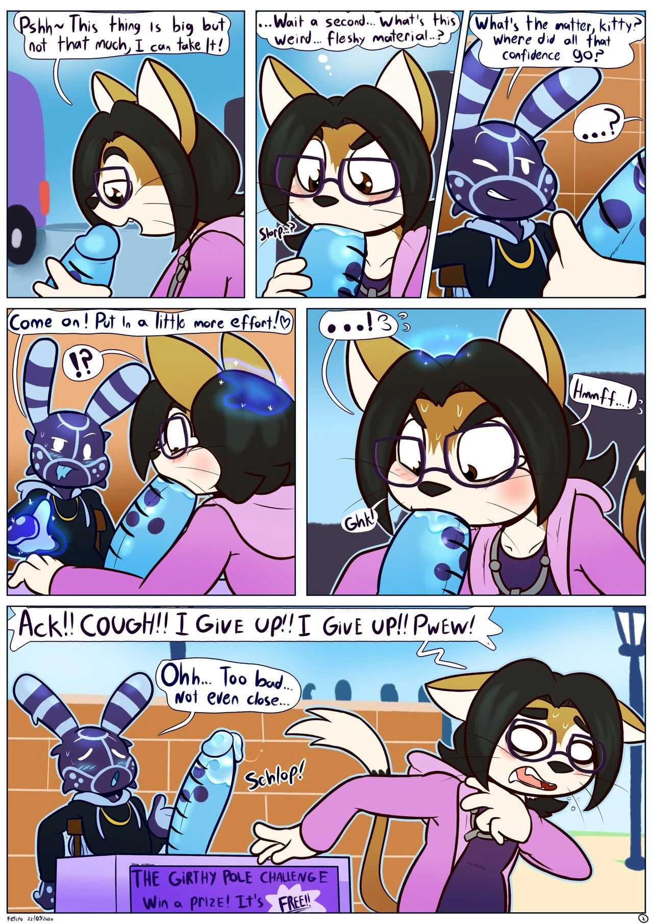 The Girthy Pole Challenge porn comic picture 2