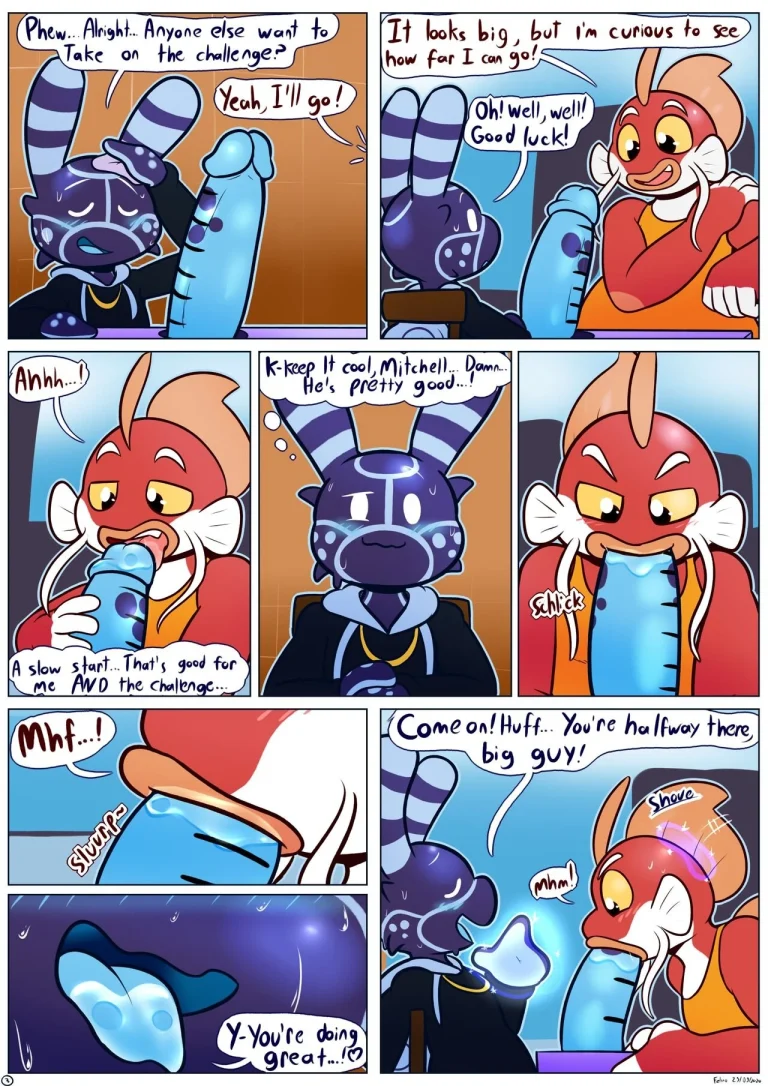 The Girthy Pole Challenge porn comic picture 3
