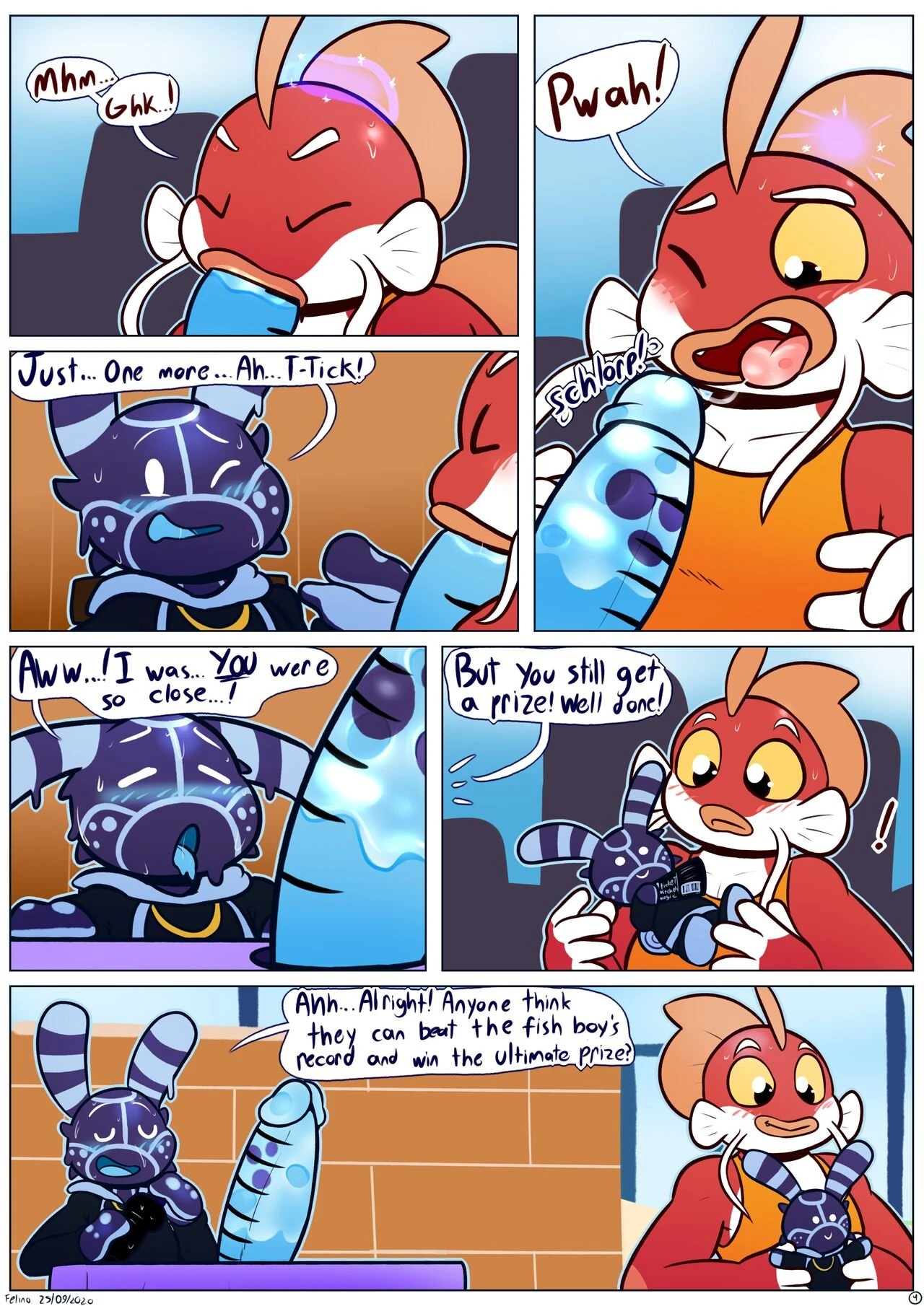 The Girthy Pole Challenge porn comic picture 4