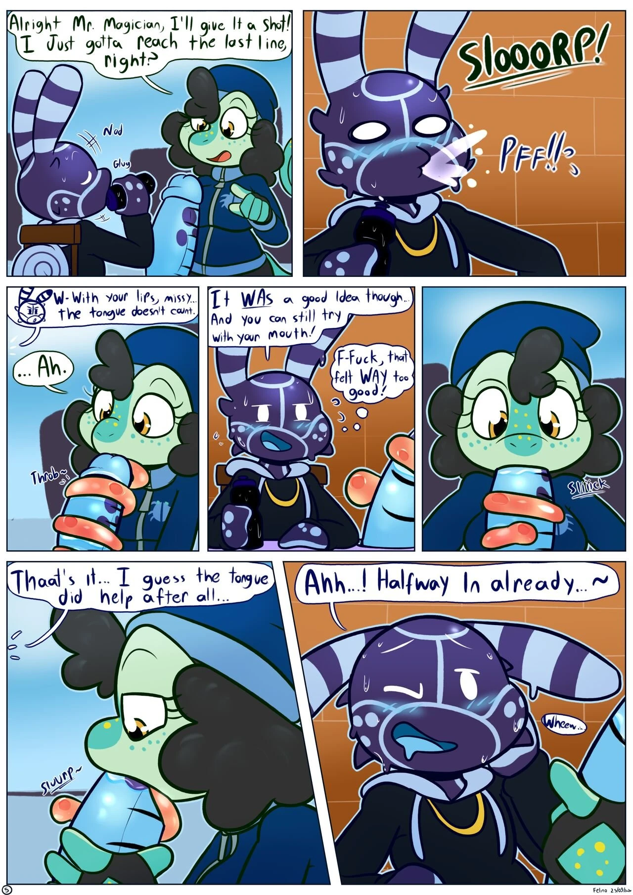 The Girthy Pole Challenge porn comic picture 5