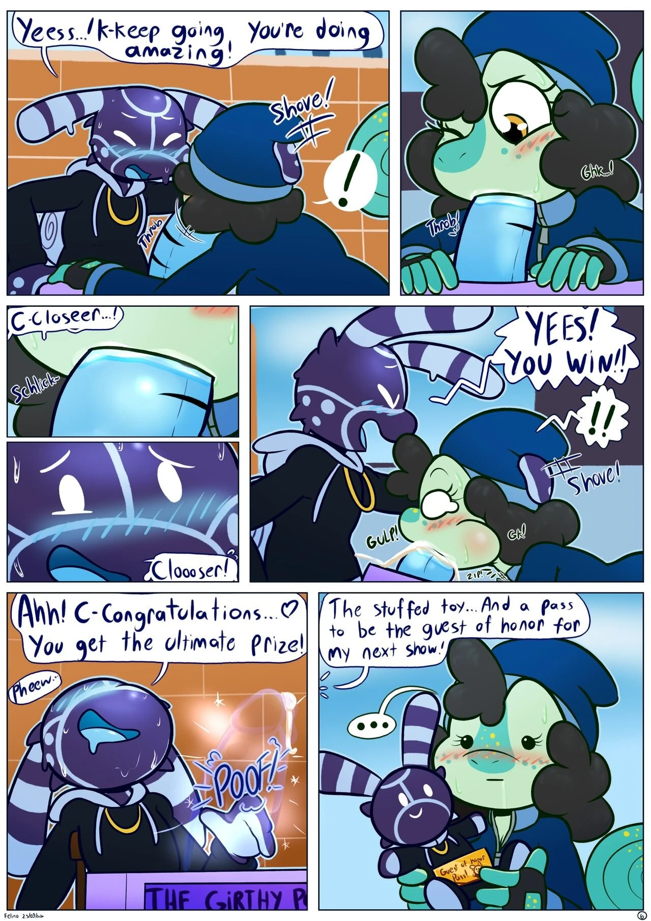 The Girthy Pole Challenge porn comic picture 6