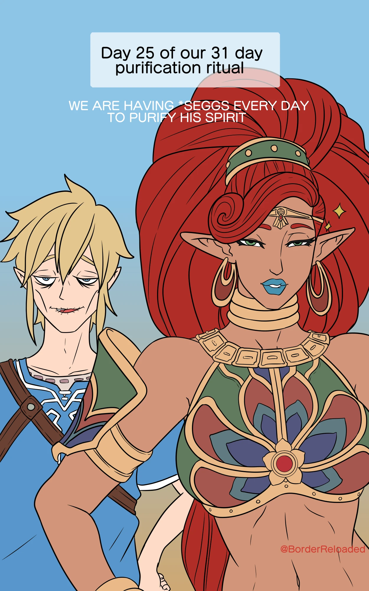 The hero's trails porn comic picture 1