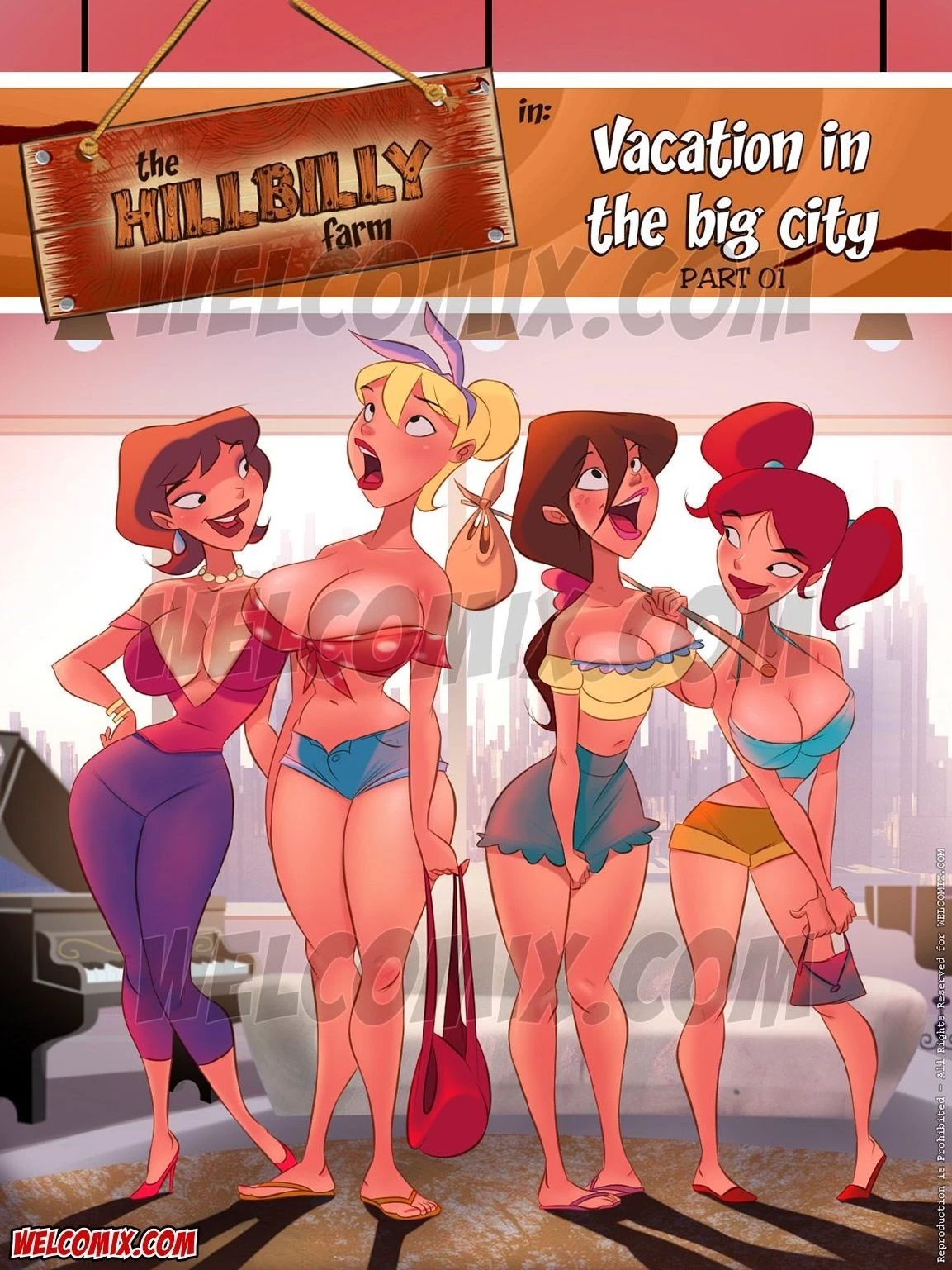The Hillbilly Farm 15 - Vacation In The Big City porn comic picture 1
