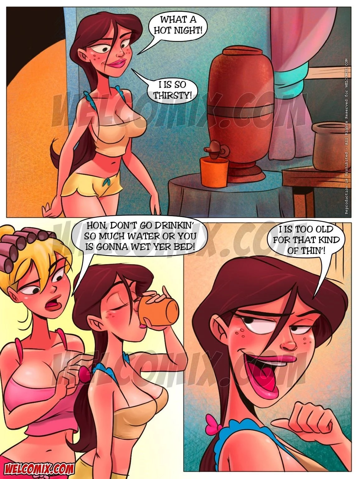 The Hillbilly Farm 4 - Going To Pee Late At Night porn comic picture 2