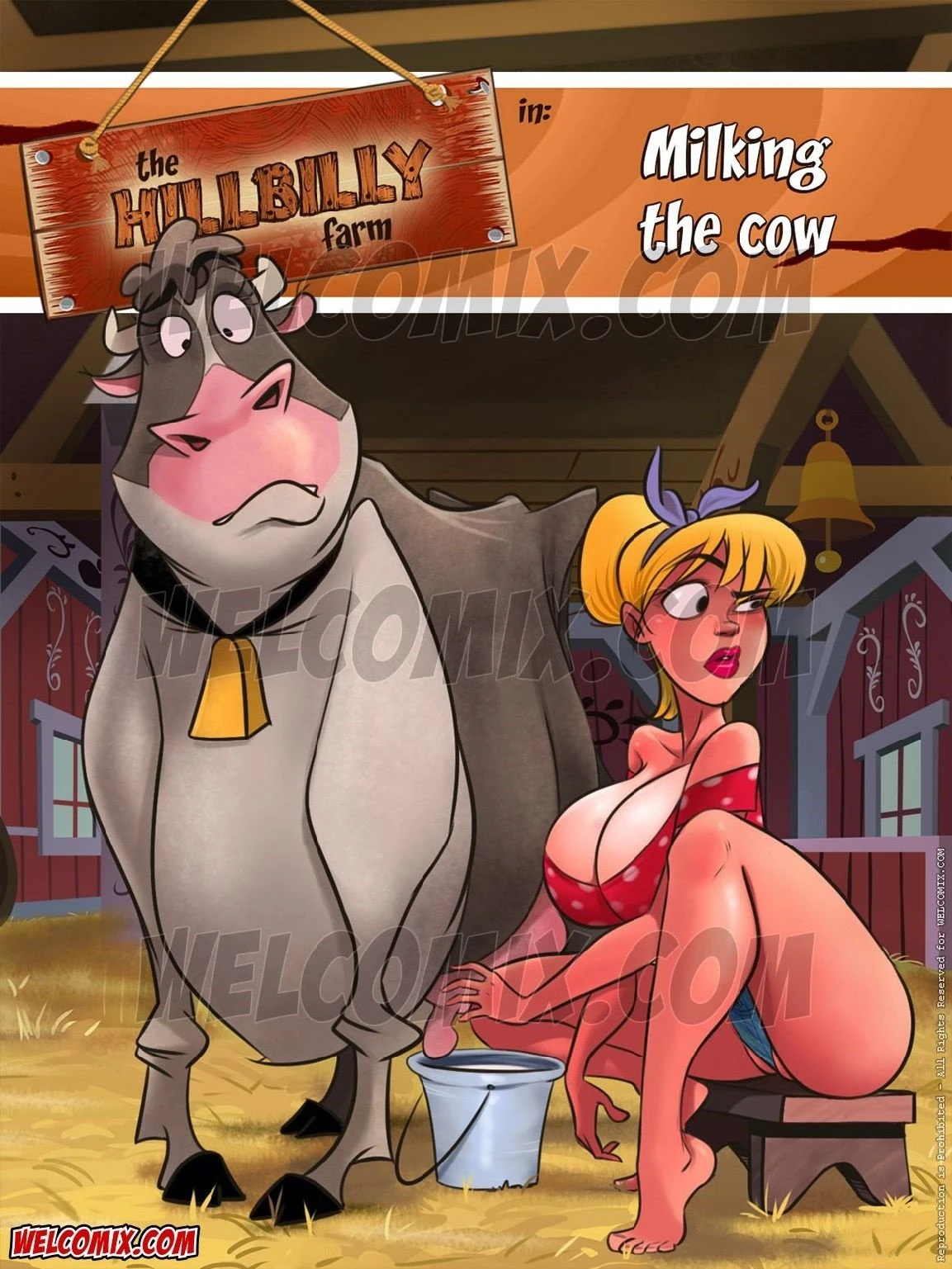 The Hillbilly Farm 7 - Milking The Cow porn comic picture 1