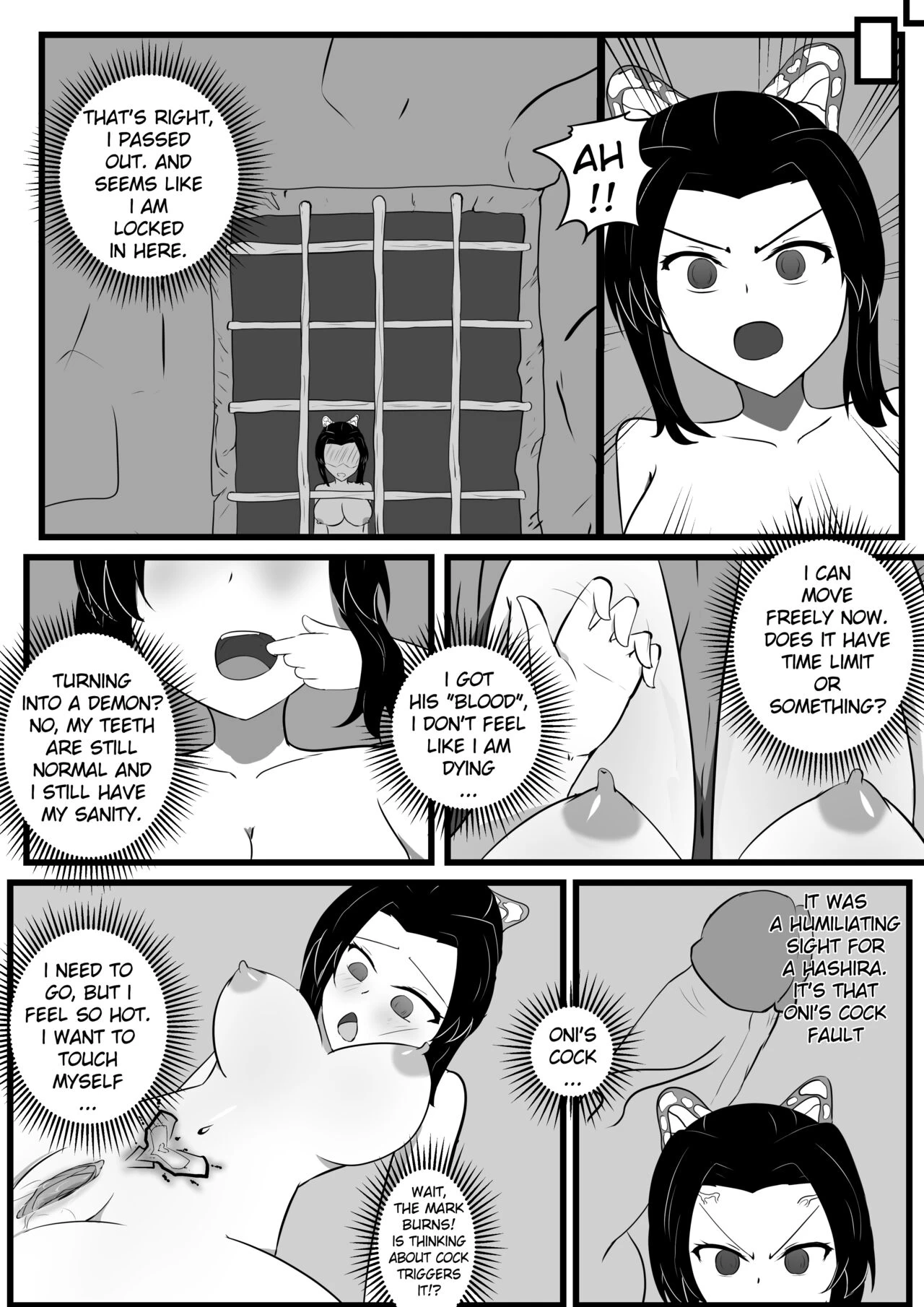 The Insect Hashira Can't Beat The Weakest Oni porn comic picture 15