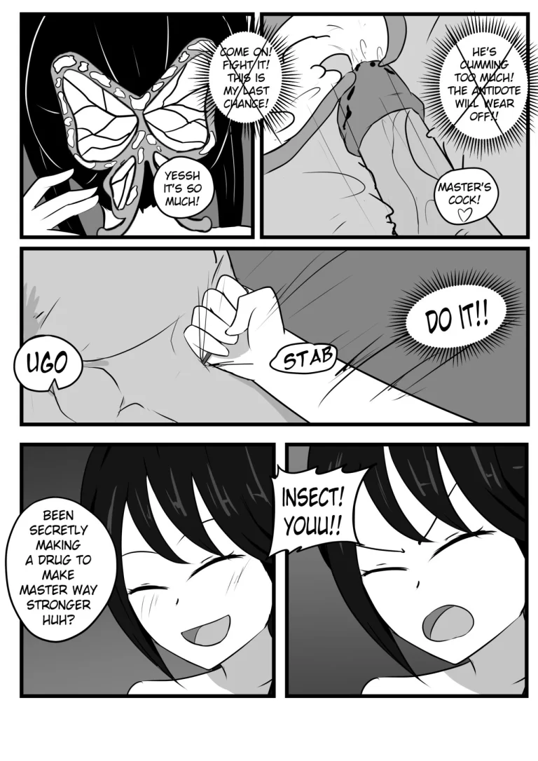 The Insect Hashira Can't Beat The Weakest Oni porn comic picture 27