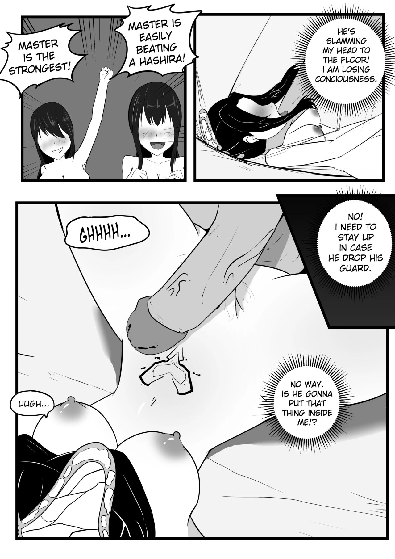 The Insect Hashira Can't Beat The Weakest Oni porn comic picture 8
