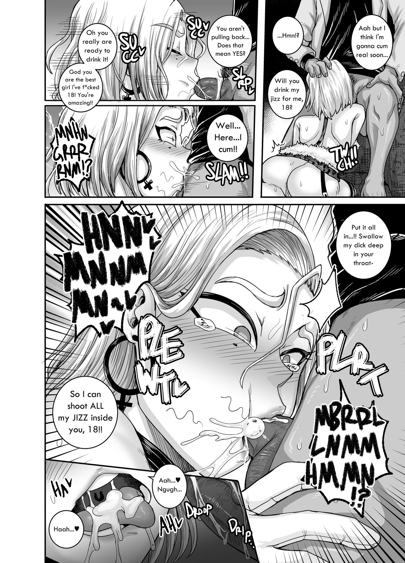 The Lady Android who Lost to Lust porn comic picture 24