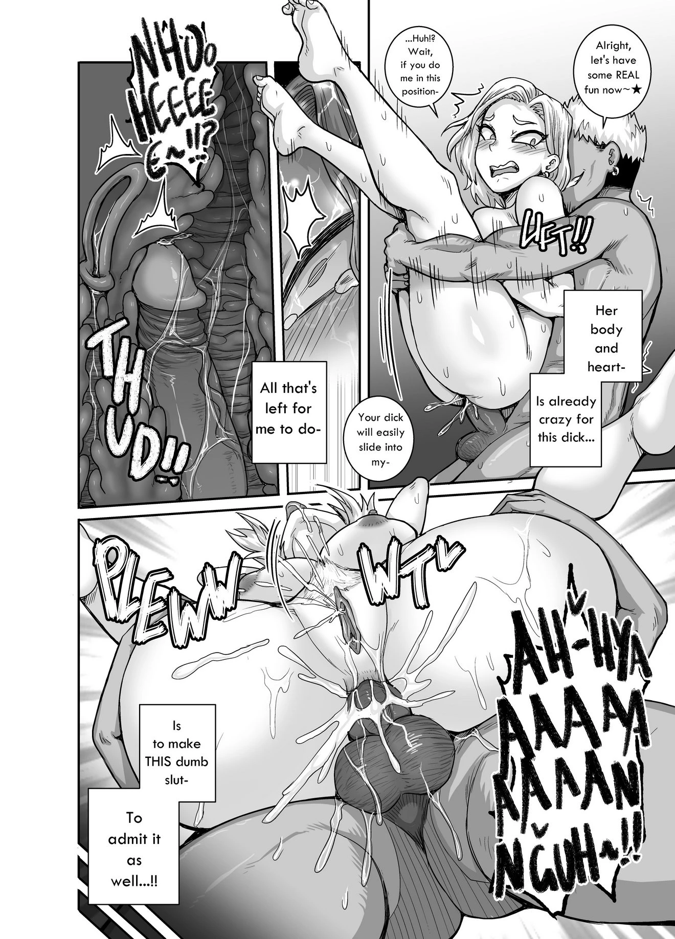 The Lady Android who Lost to Lust porn comic picture 41