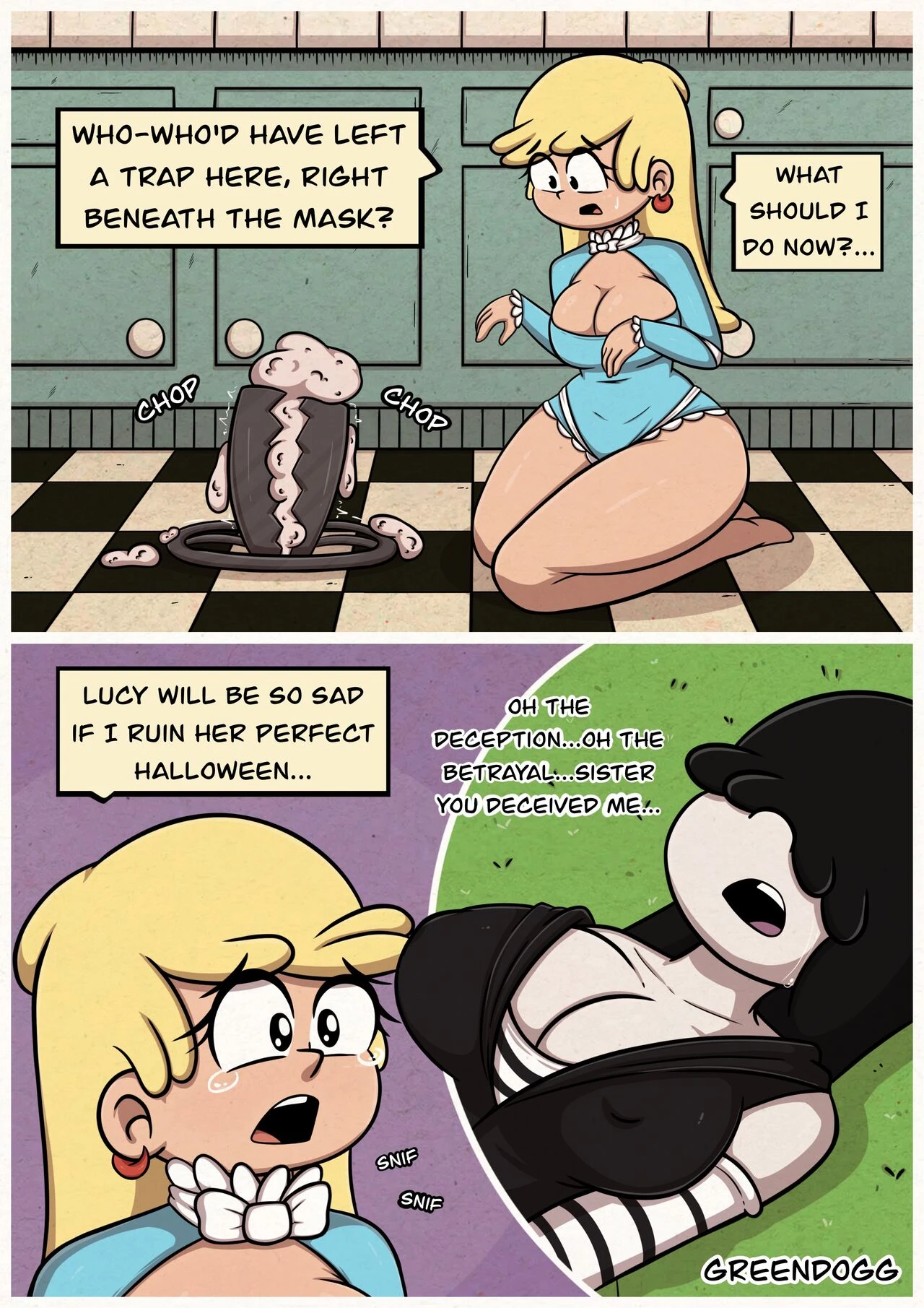 The Lewd Halloween porn comic picture 4