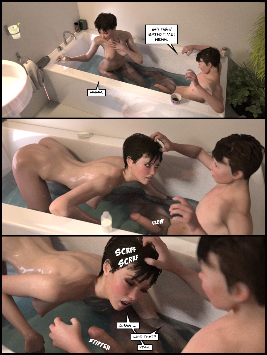 The Lithium 11- Shampooing My Sister porn comic picture 46