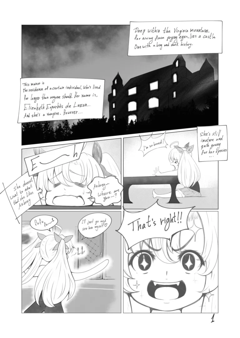The loli vampire! porn comic picture 1