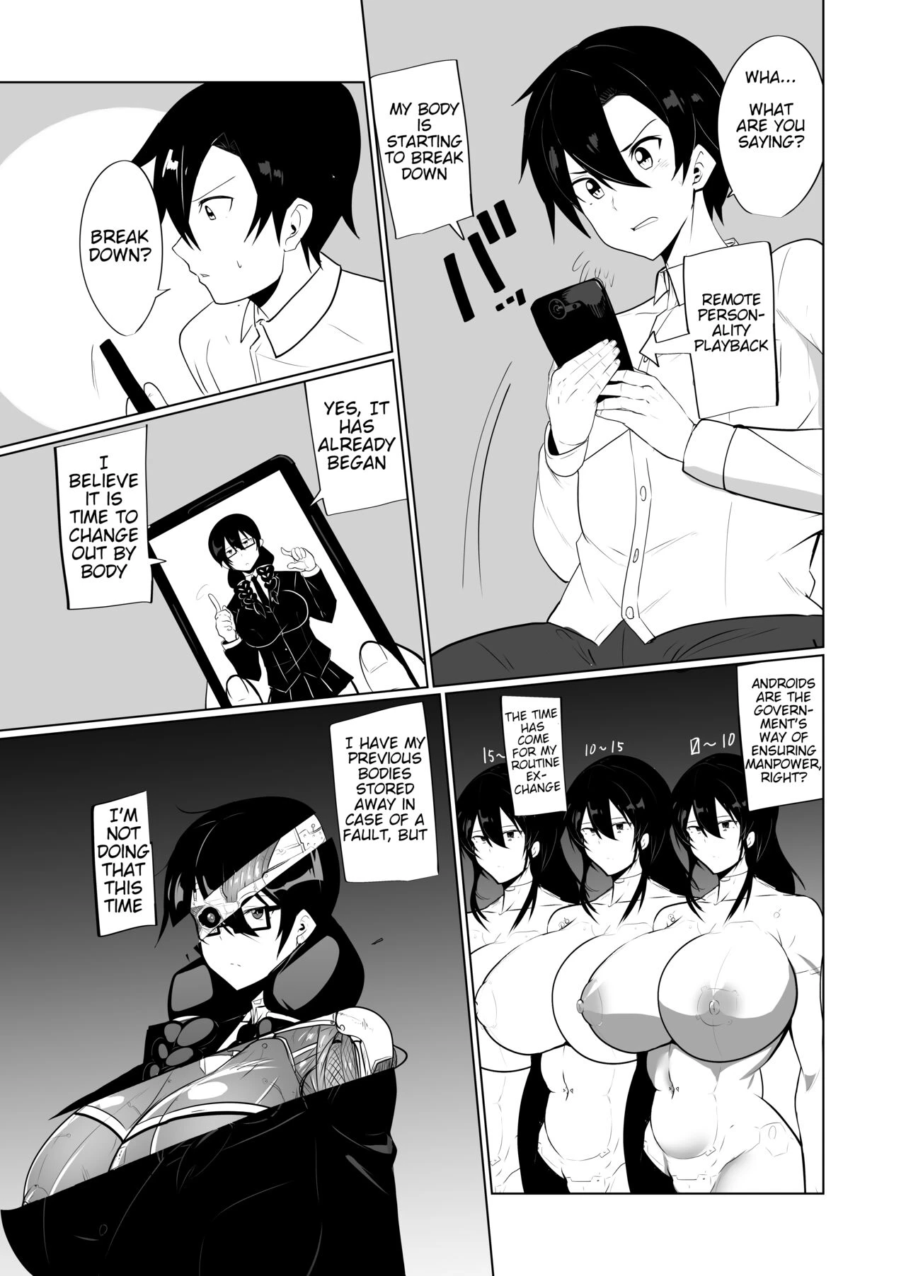 The Manga about Violently Breaking your Android Childhood Friend | Android no Osananajimi o Bukkowasu Manga porn comic picture 4