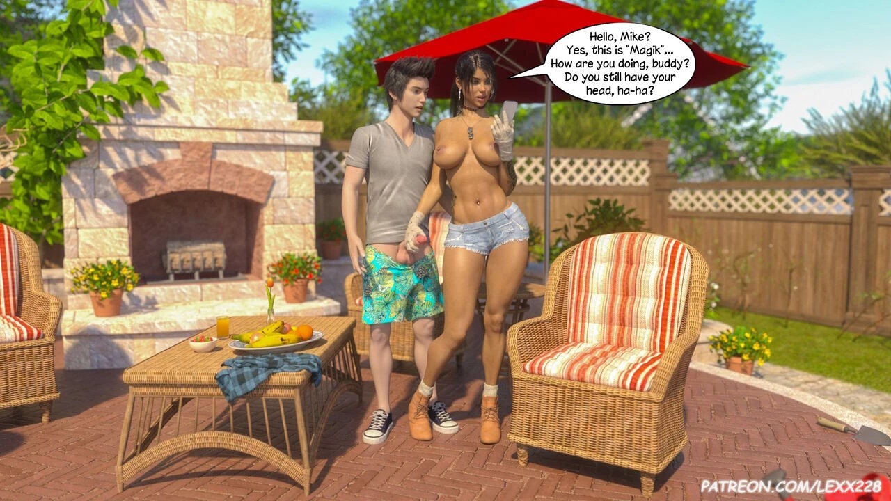 The Neighbor's Garden porn comic picture 49