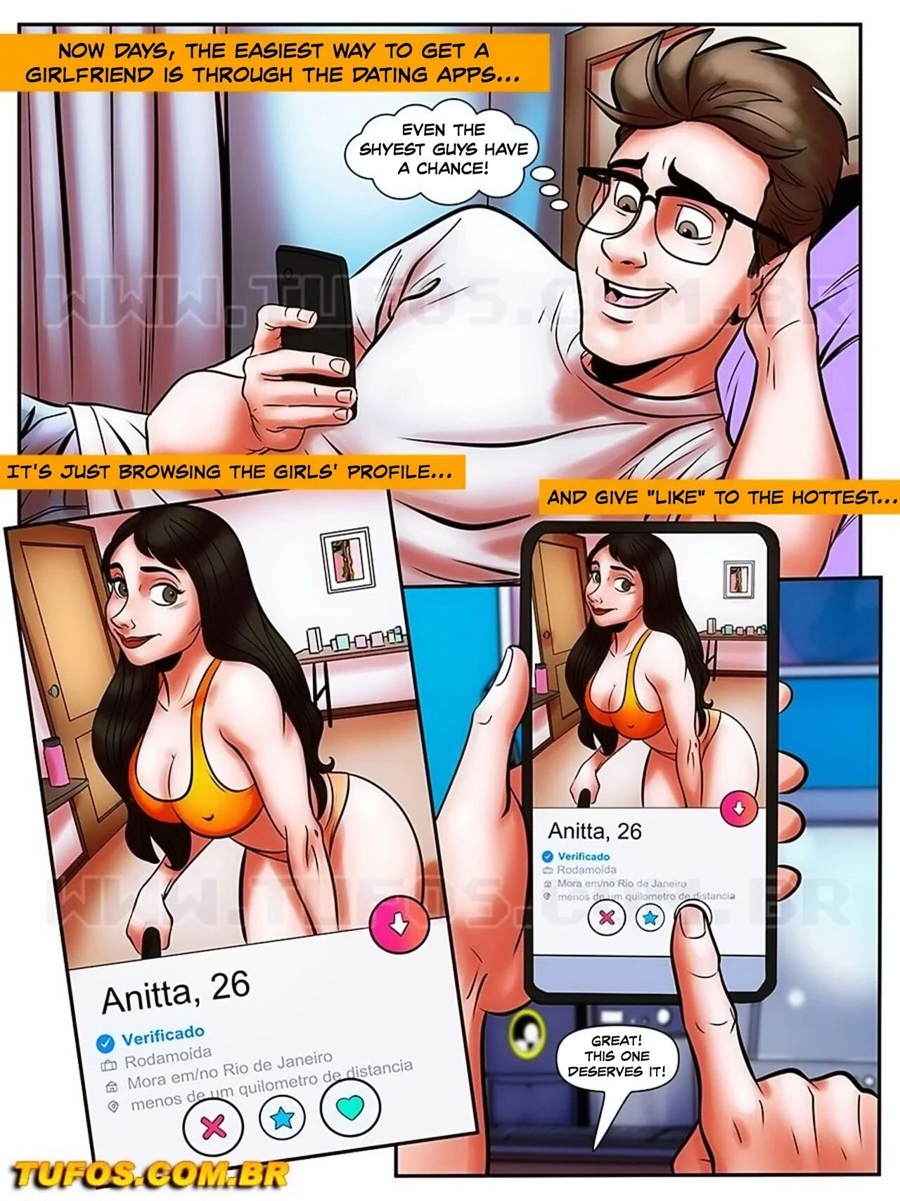 The Nerd Stallion 25 - Hunting women in Tinder porn comic picture 2