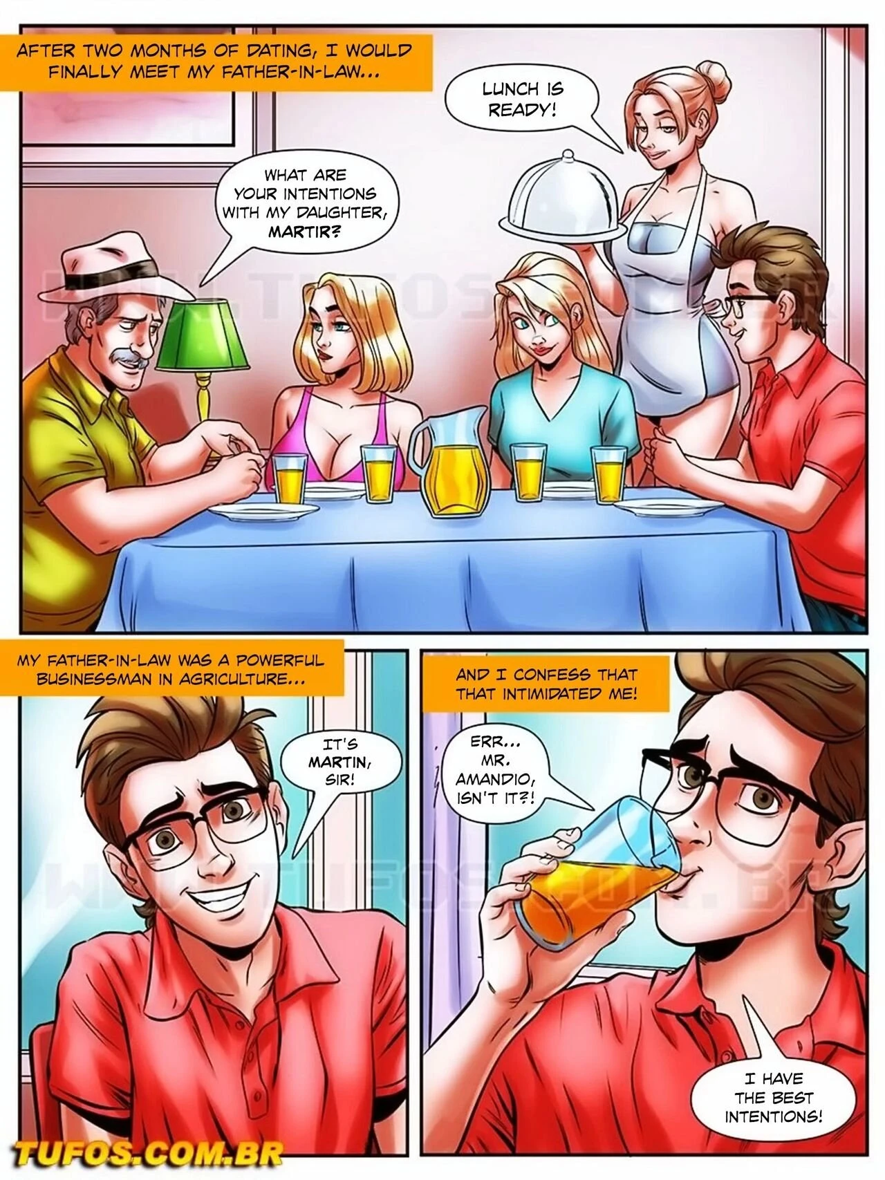 The Nerd Stallion 26 - Lunch in Family porn comic picture 2