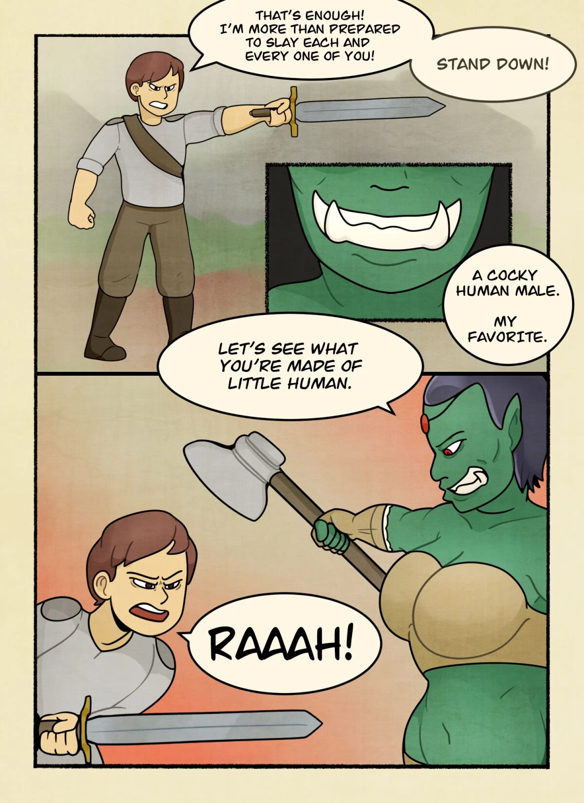 The Orc Slayer porn comic picture 7