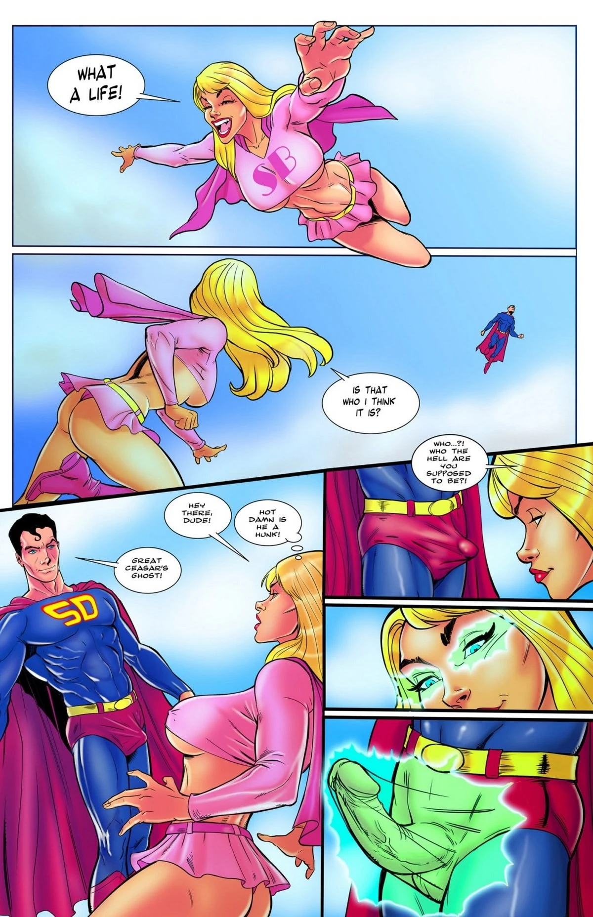 The origin of Super-Bimbo porn comic picture 23
