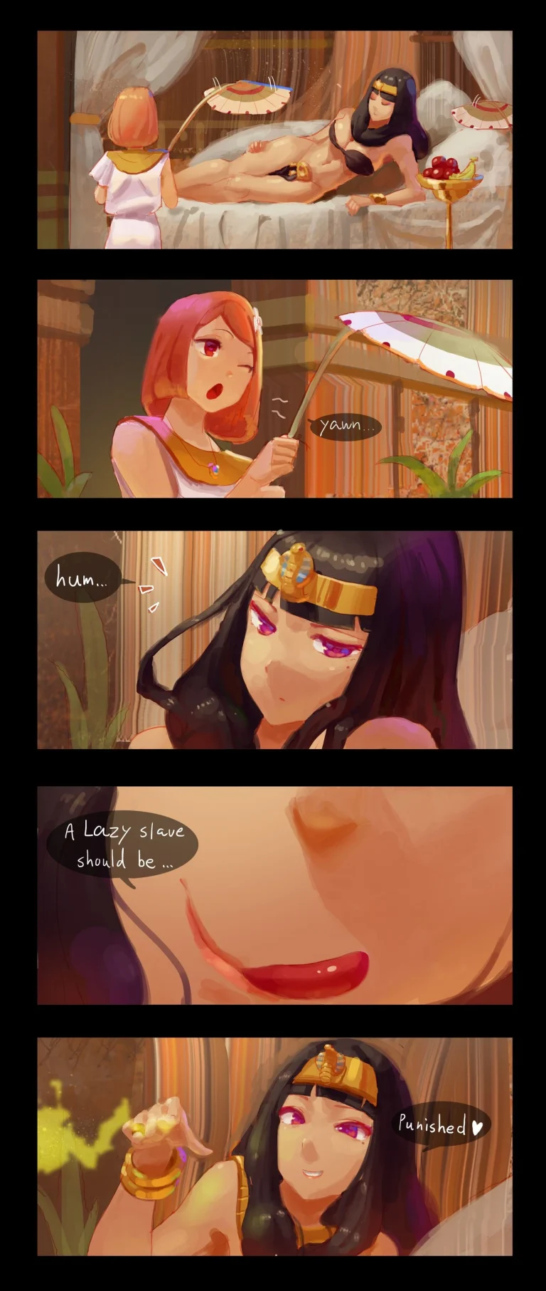 The Queen and the Slaves porn comic picture 1