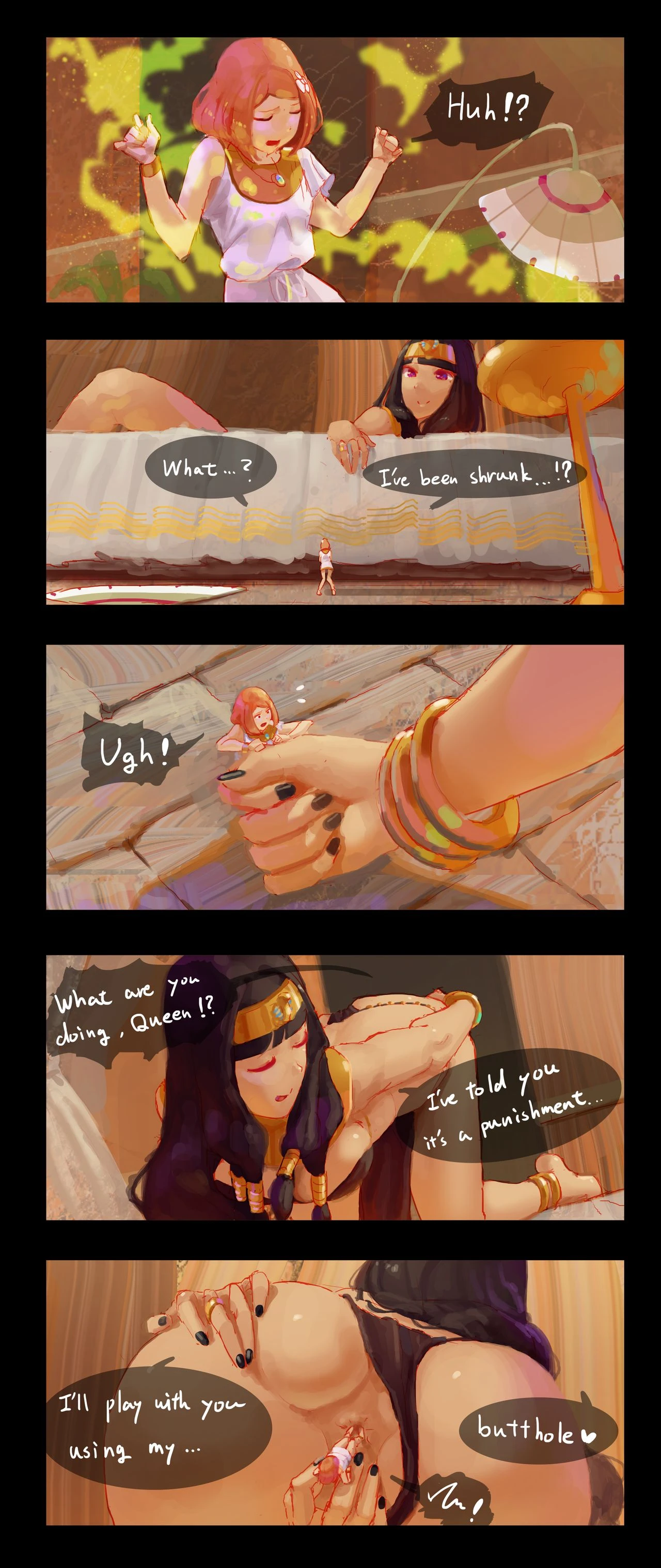 The Queen and the Slaves porn comic picture 2