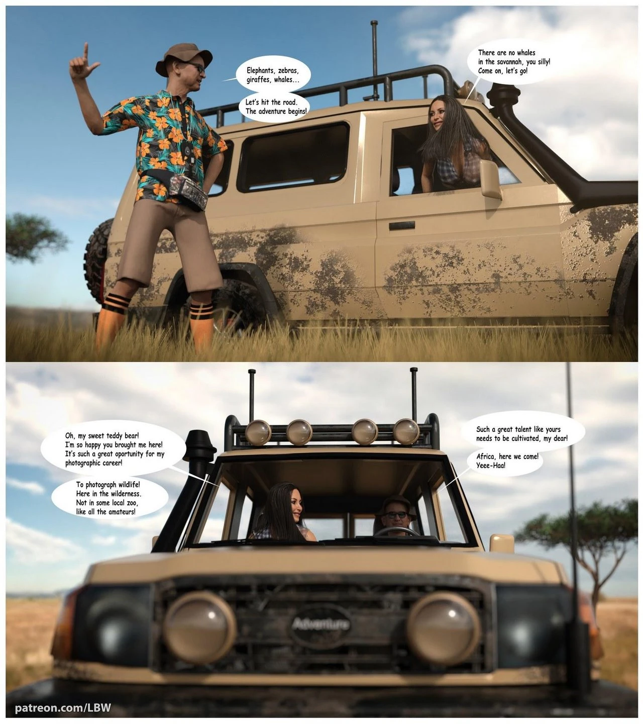 The Safari Adventure porn comic picture 2