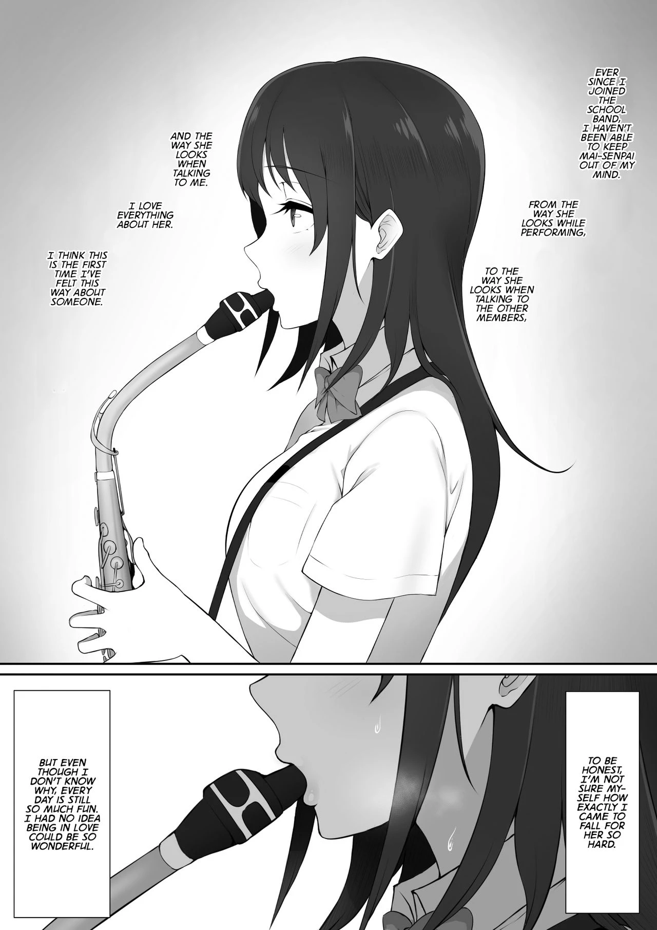 The Senpai That I Yearn For Brought Me To Her House After School porn comic picture 2