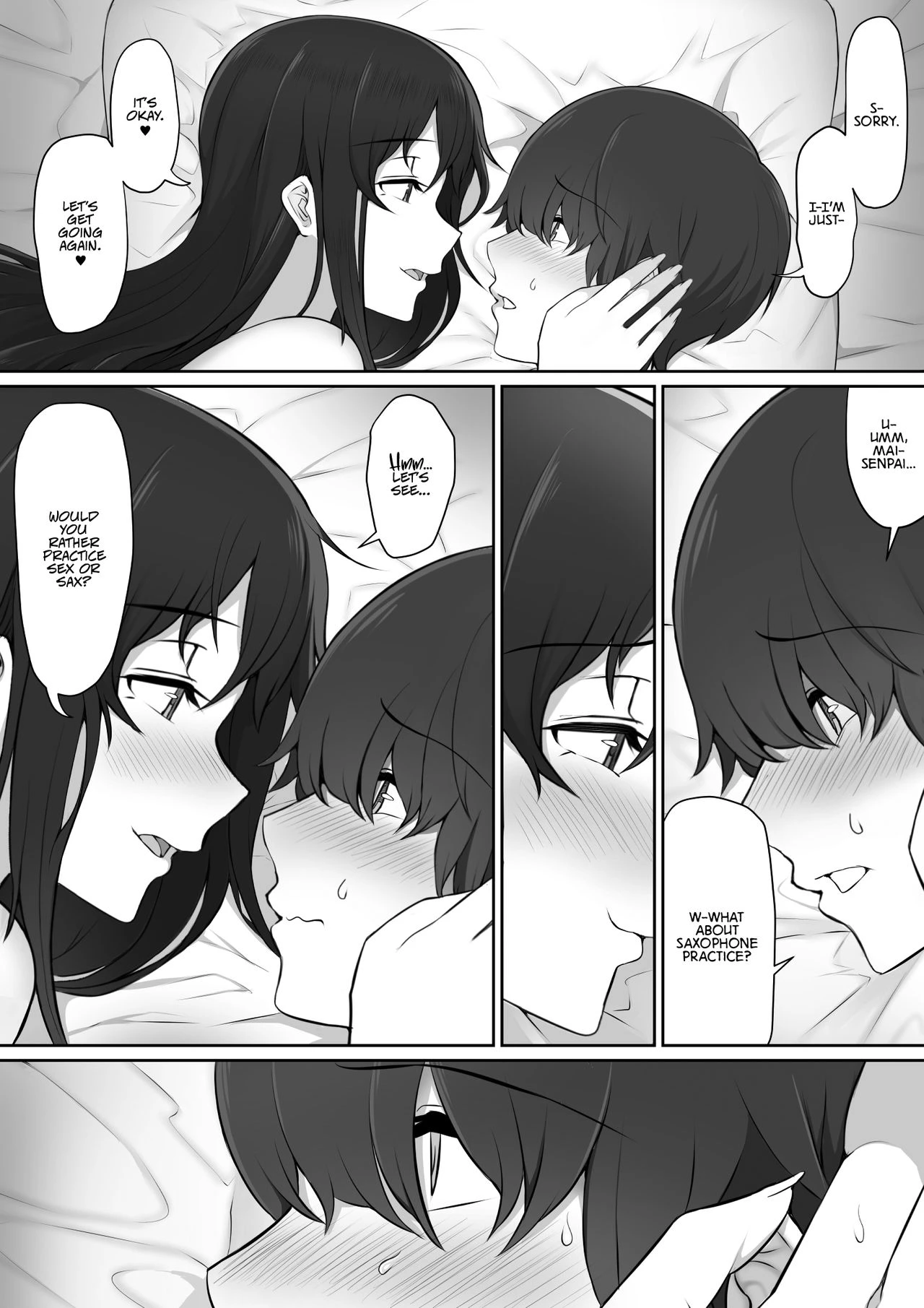 The Senpai That I Yearn For Brought Me To Her House After School porn comic picture 69