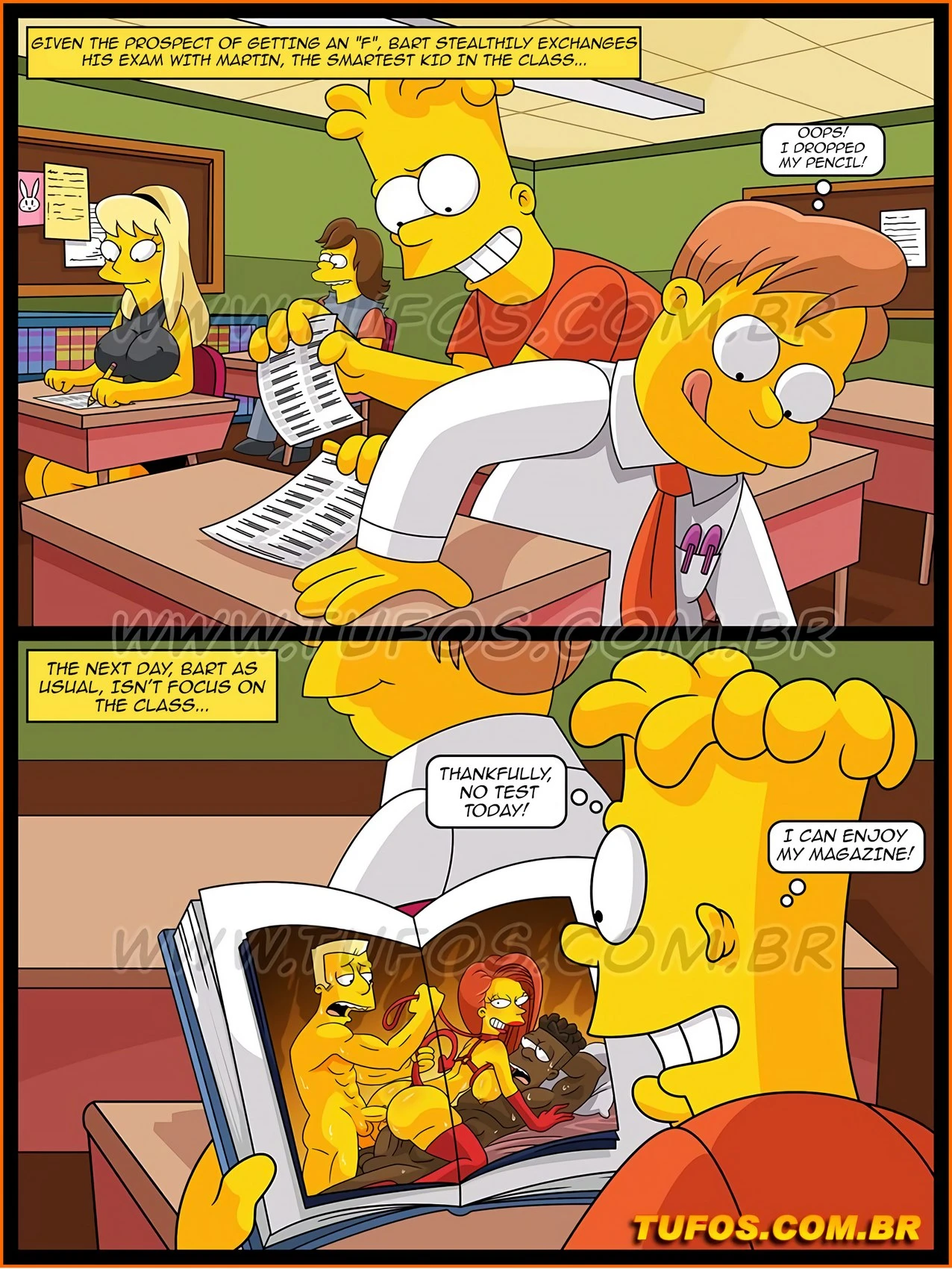 The Simpsons 23- Intelligence Test porn comic picture 3