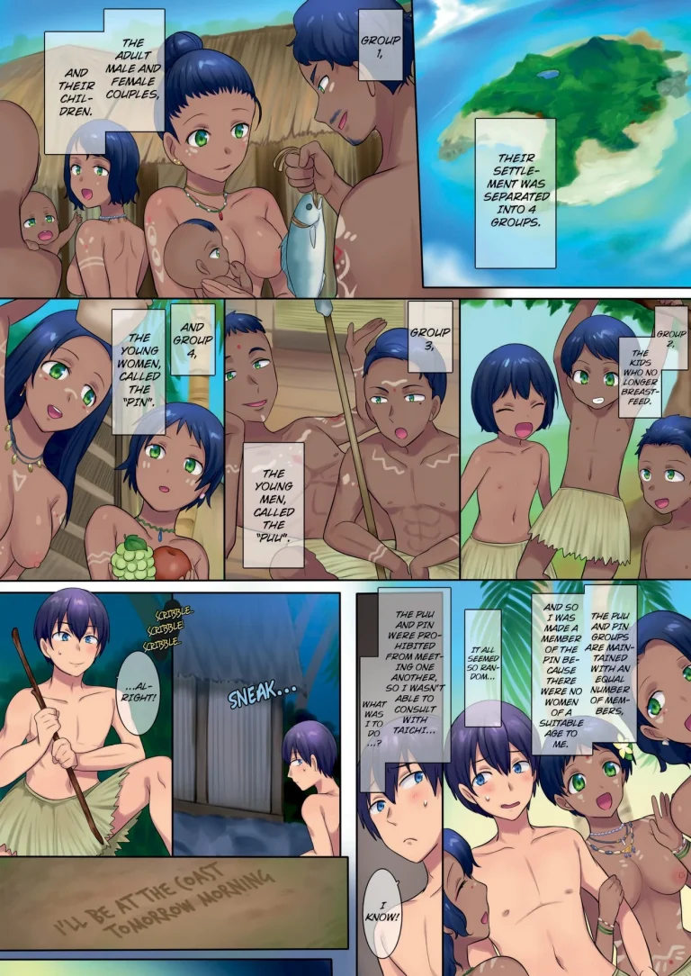 The Story of How Became a Member♀ of a Tribe on an Unexplored Island and Became a Best Friend's Wife porn comic picture 5