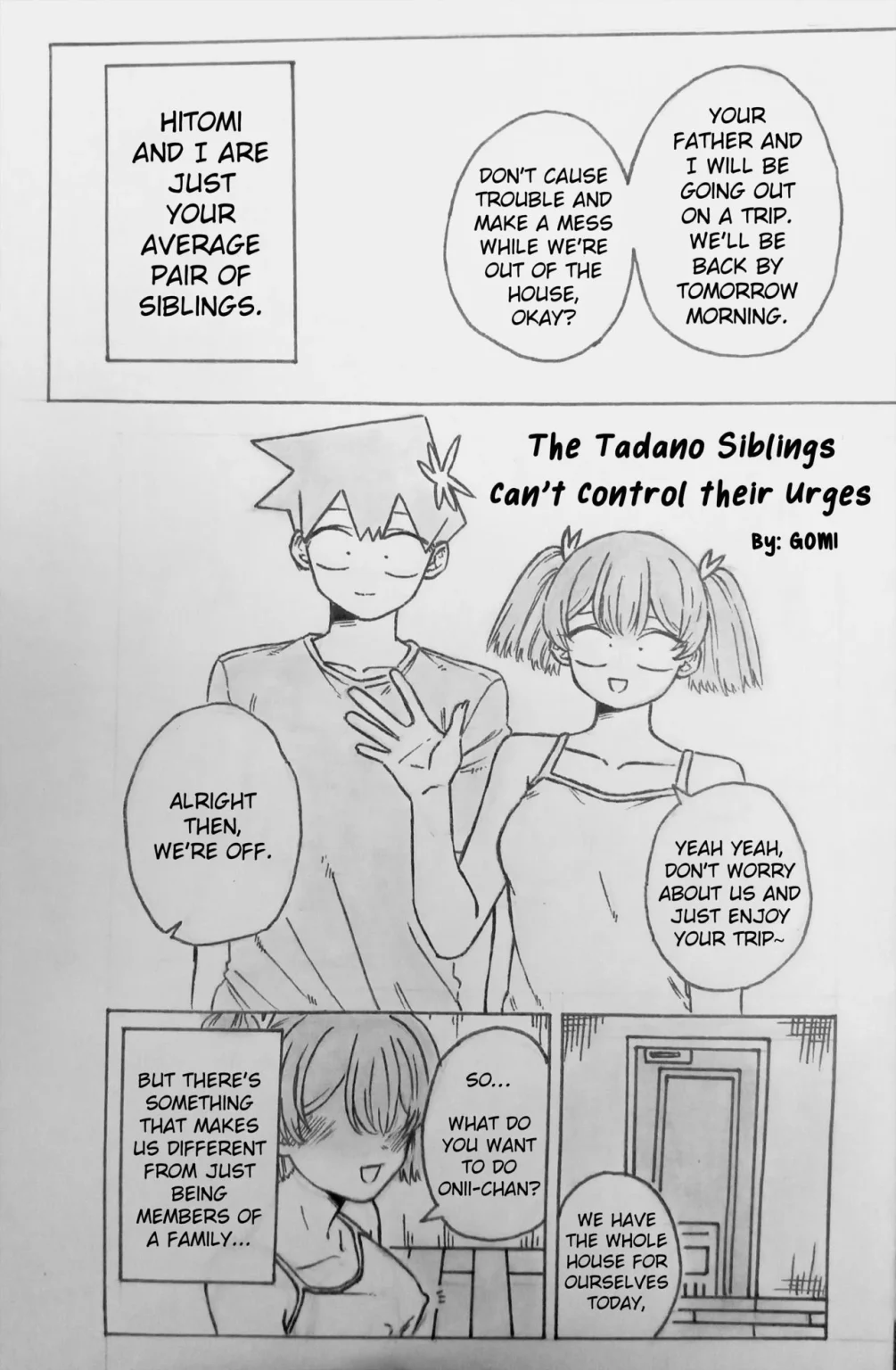 The Tadano Siblings Can't Control Their Urges porn comic picture 1