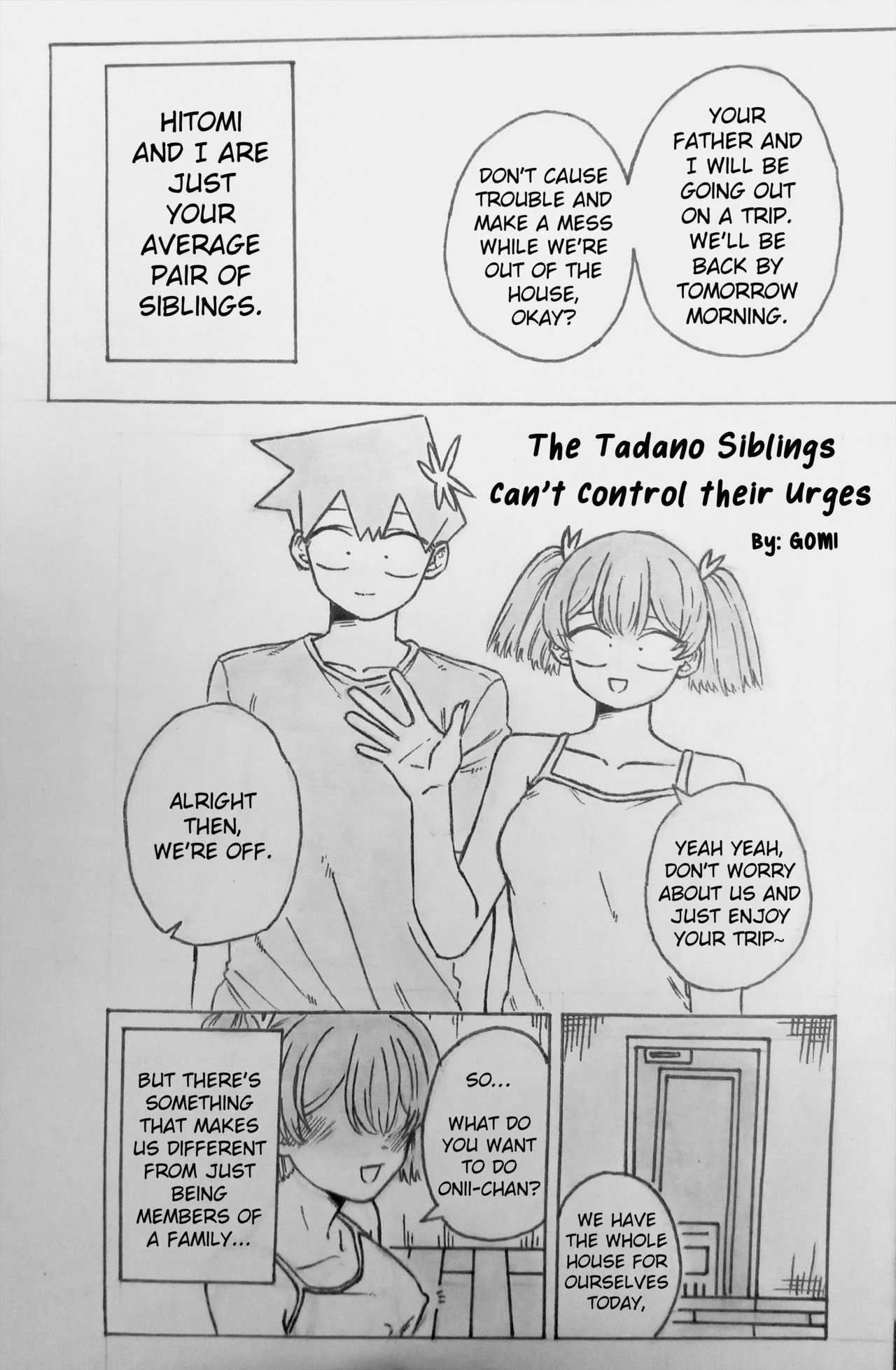 The Tadano Siblings Can't Control Their Urges porn comic picture 1