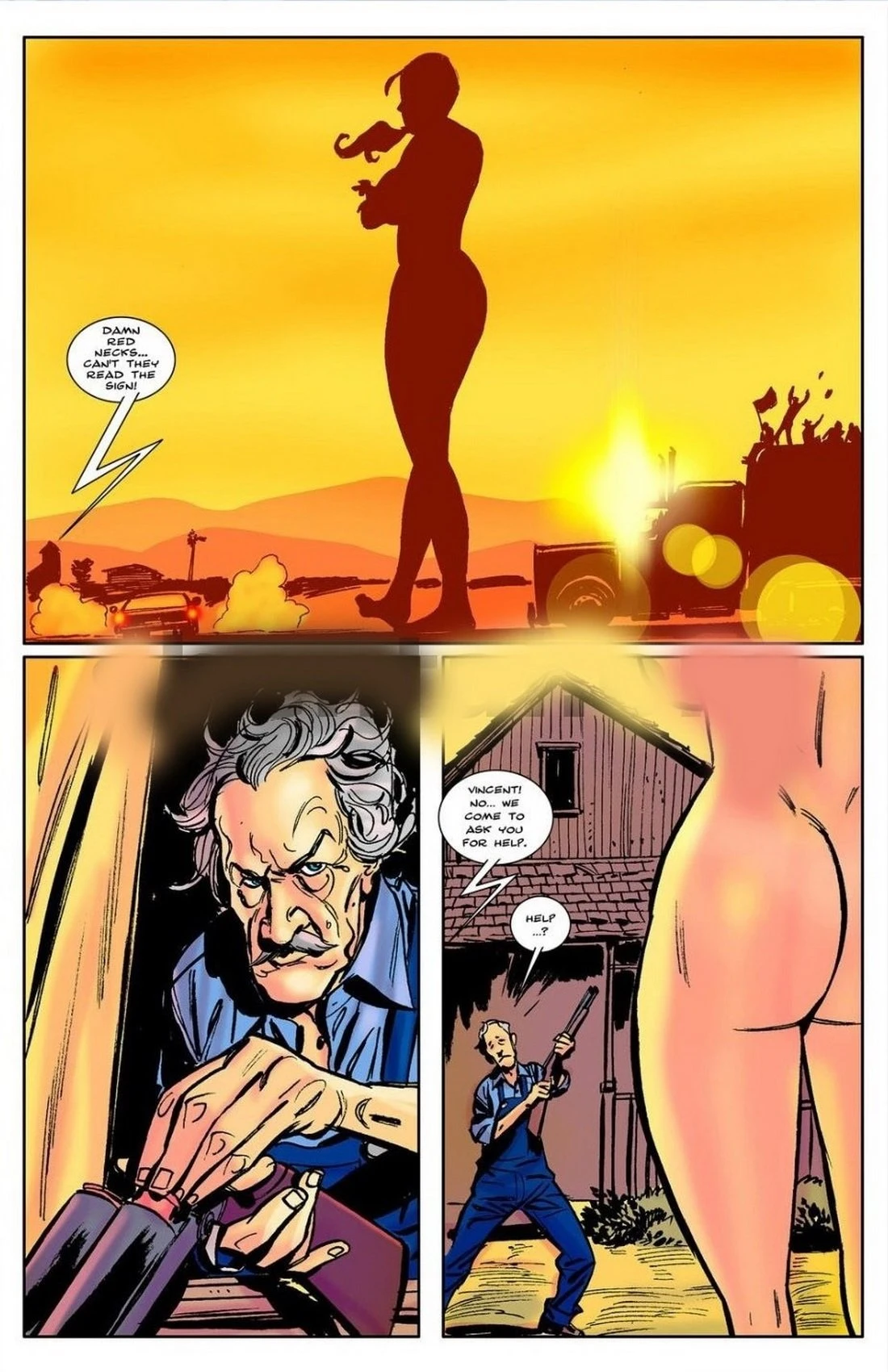 The tall girl in a small town porn comic picture 19