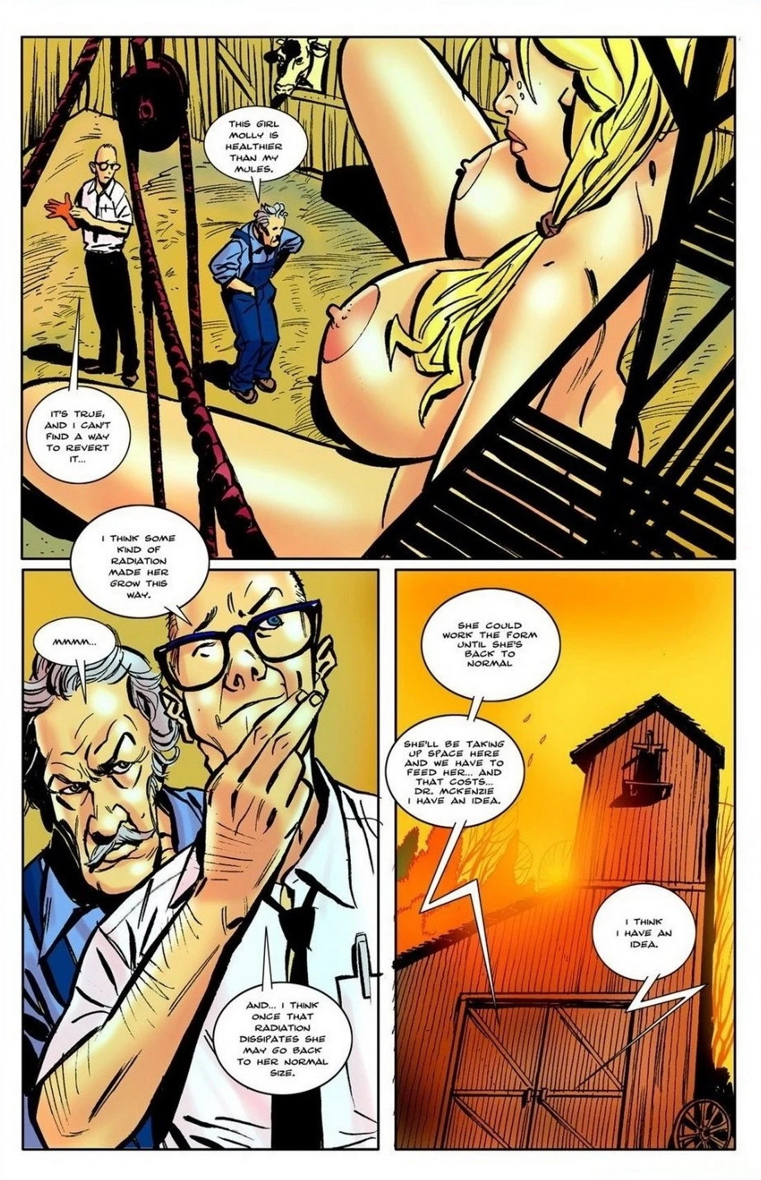 The tall girl in a small town porn comic picture 23