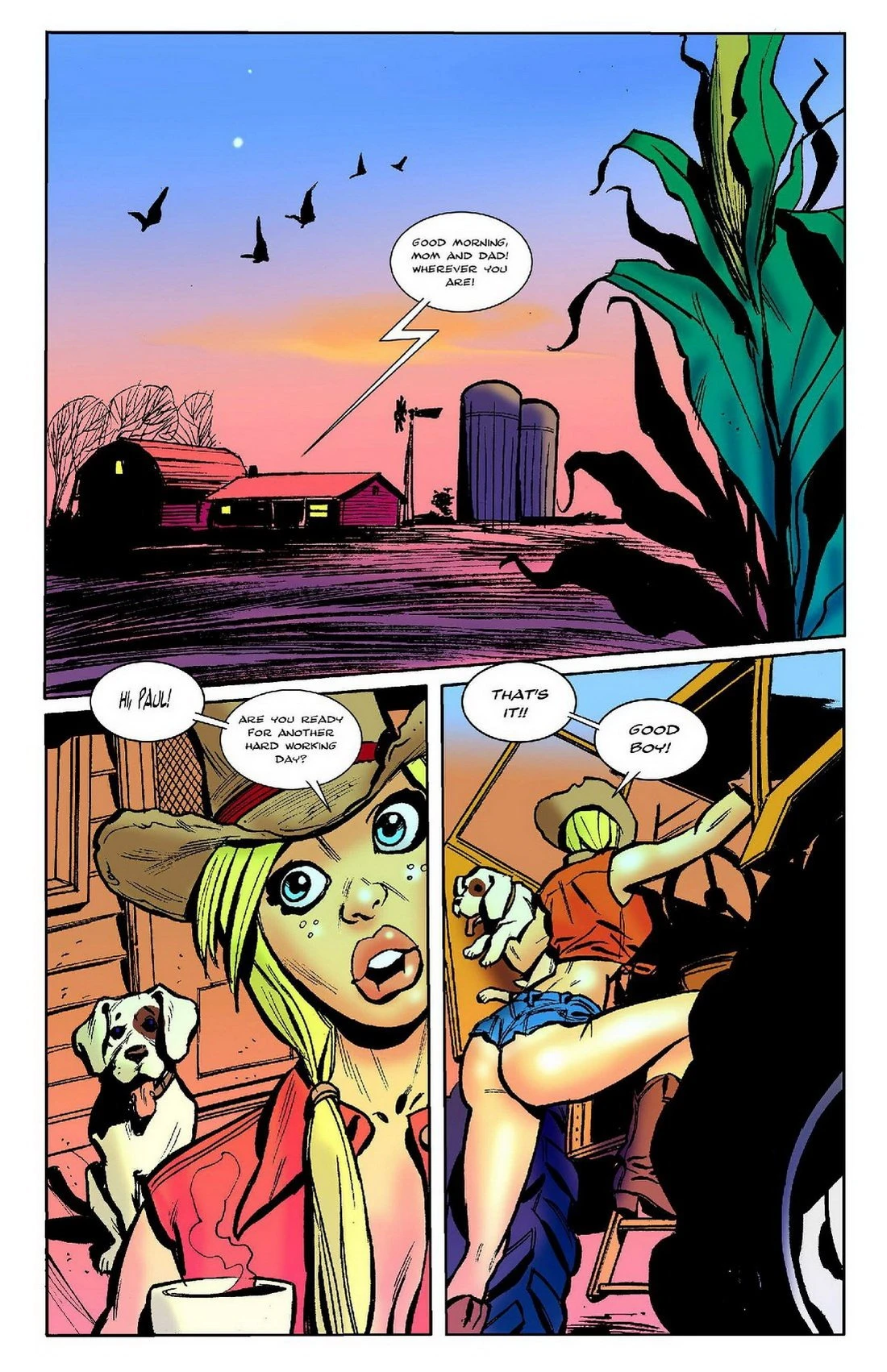 The tall girl in a small town porn comic picture 3