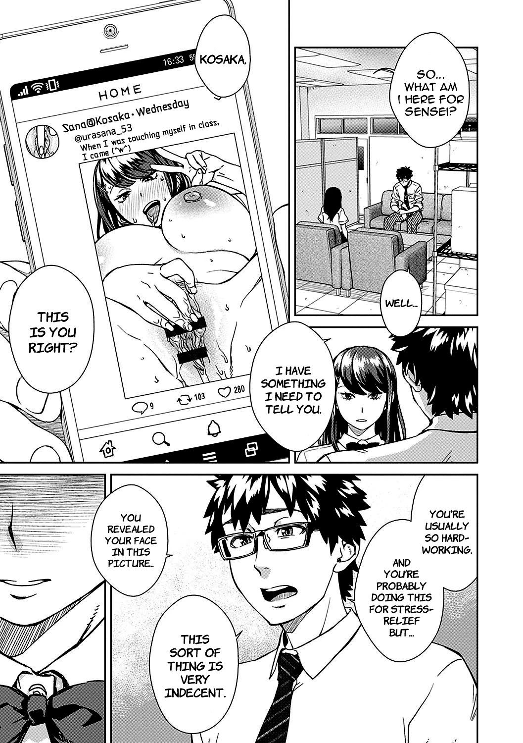 The Teacher Discipline Office porn comic picture 3