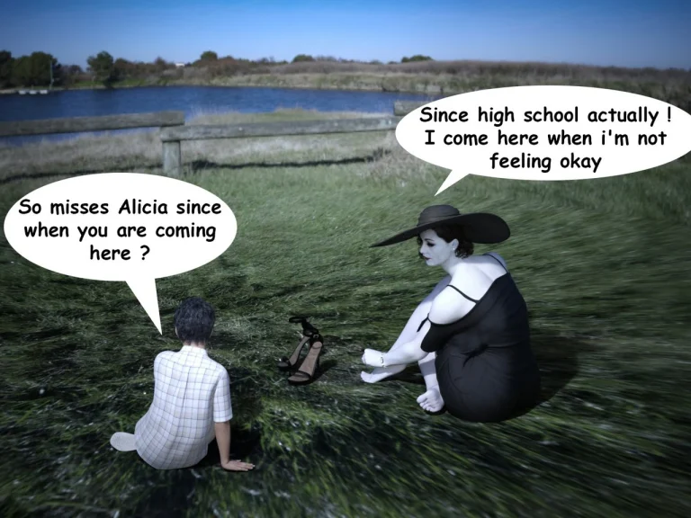 The Trip - Alcina Dimitrescu x Young man porn comic picture 12