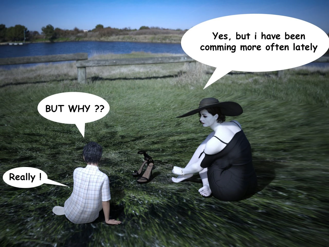 The Trip - Alcina Dimitrescu x Young man porn comic picture 13