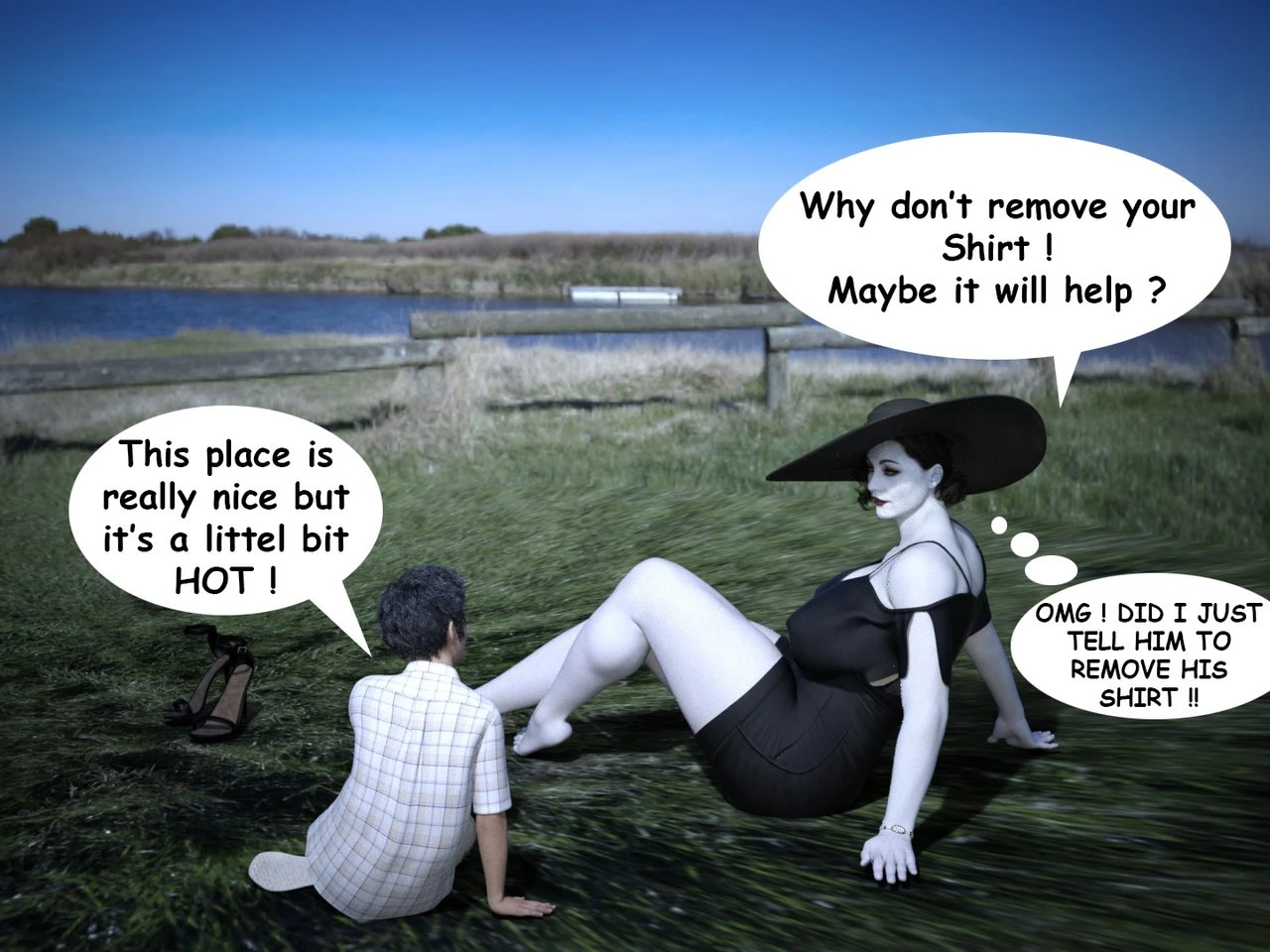 The Trip - Alcina Dimitrescu x Young man porn comic picture 16