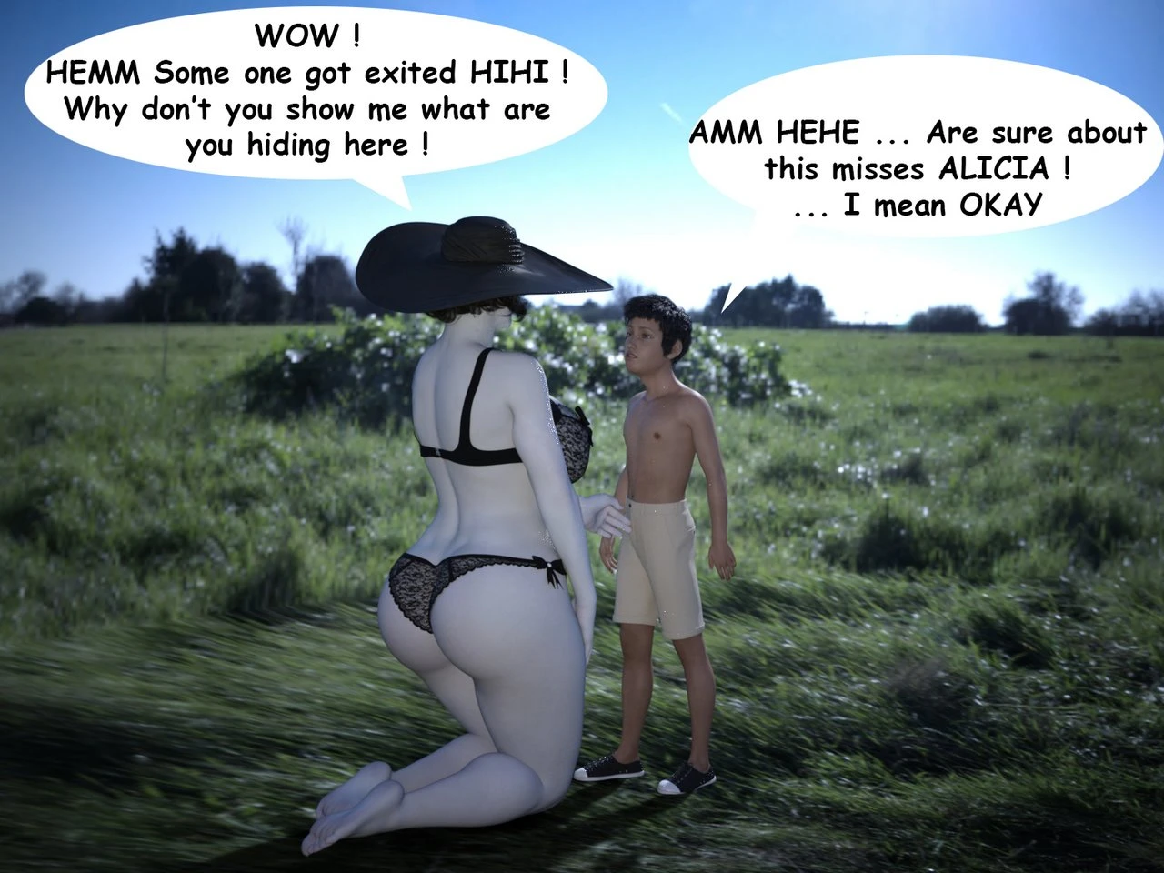 The Trip - Alcina Dimitrescu x Young man porn comic picture 19