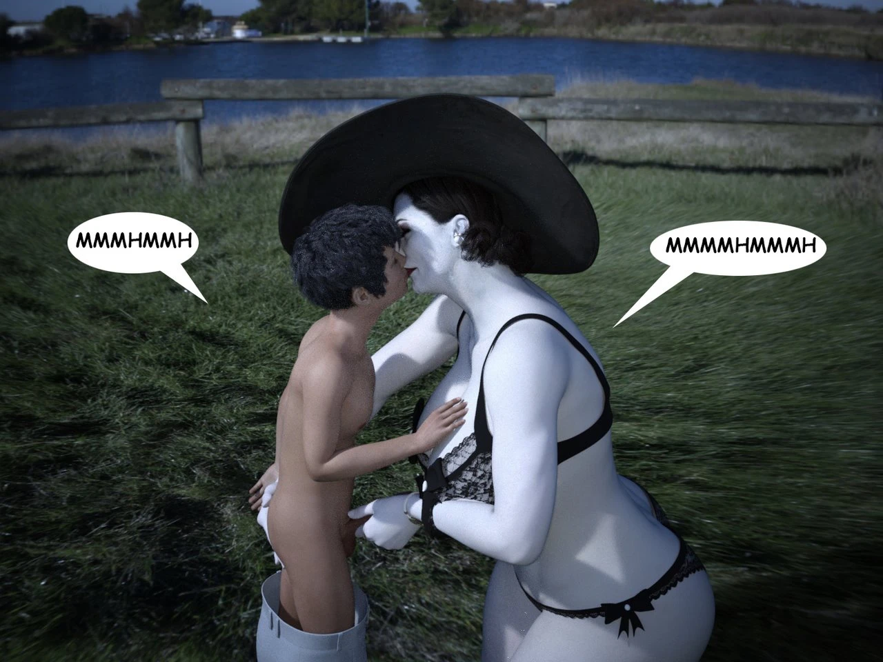 The Trip - Alcina Dimitrescu x Young man porn comic picture 22