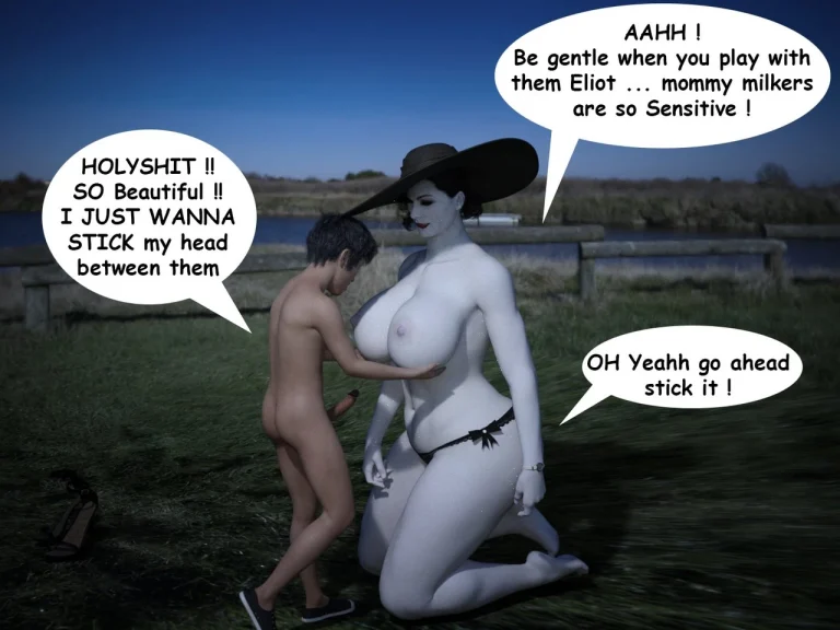 The Trip - Alcina Dimitrescu x Young man porn comic picture 24