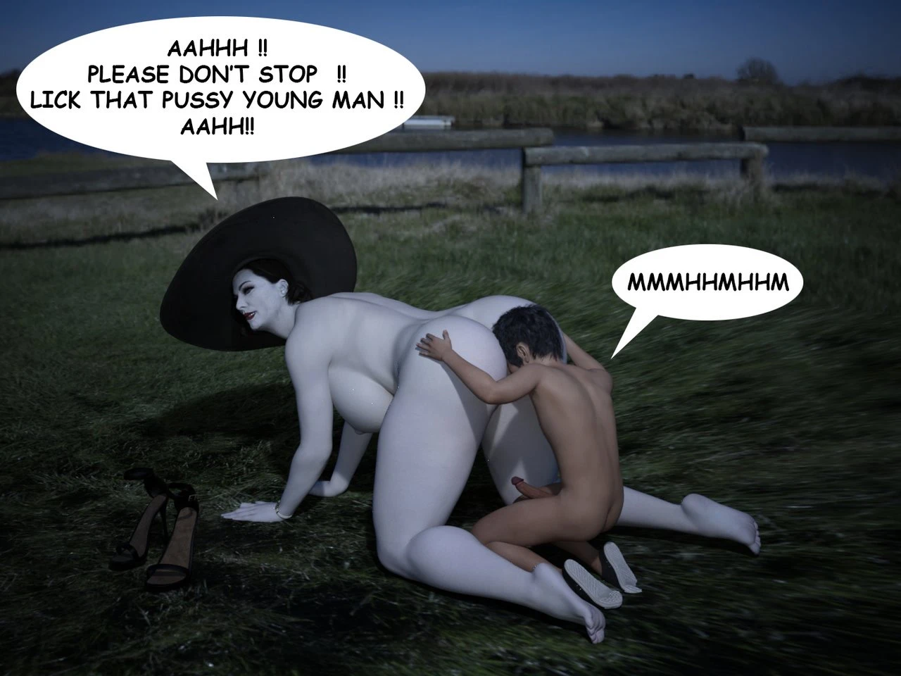 The Trip - Alcina Dimitrescu x Young man porn comic picture 27