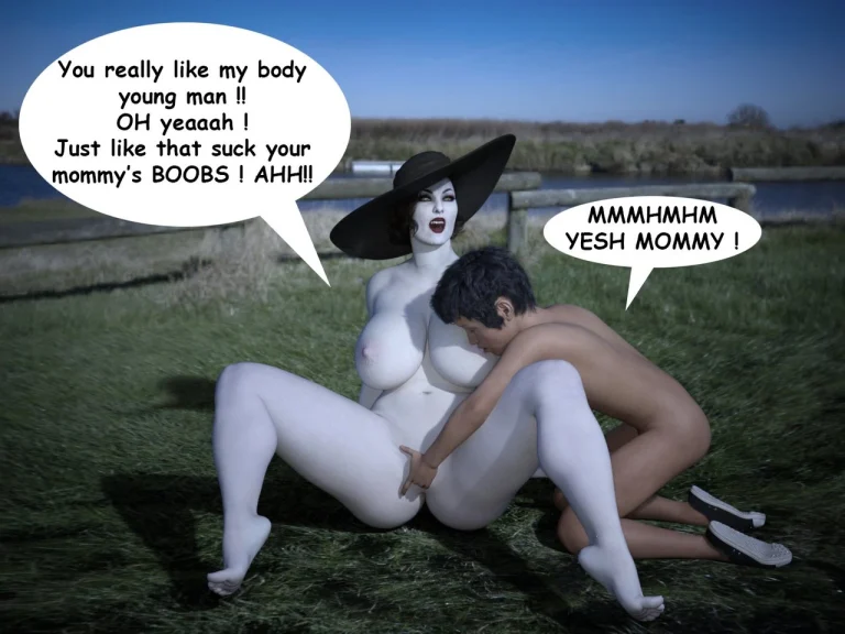 The Trip - Alcina Dimitrescu x Young man porn comic picture 34