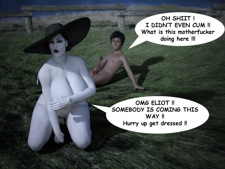 The Trip - Alcina Dimitrescu x Young man porn comic picture 37